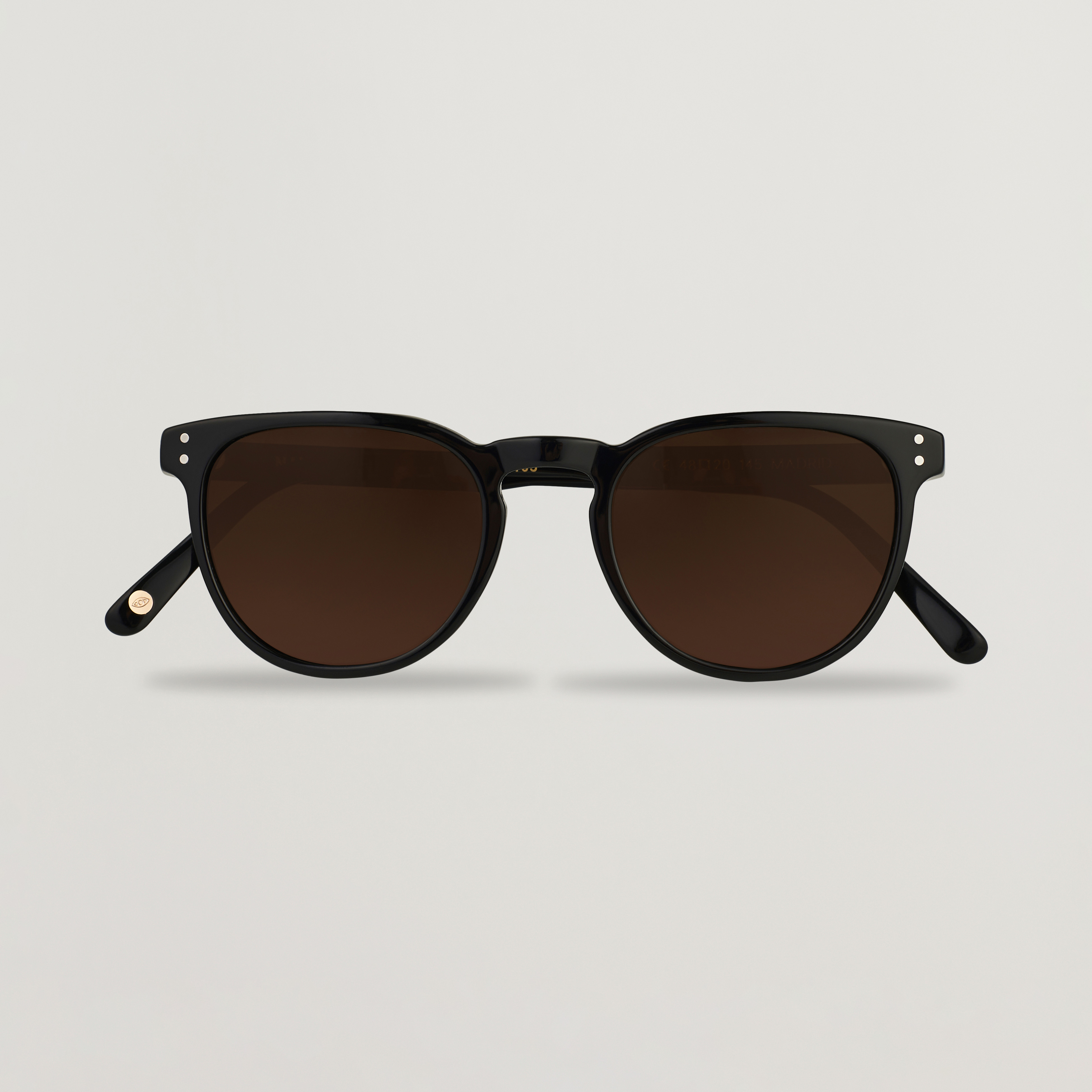 Nividas Eyewear Madrid Polarized Sunglasses Shiny Black at CareOfCarl.com