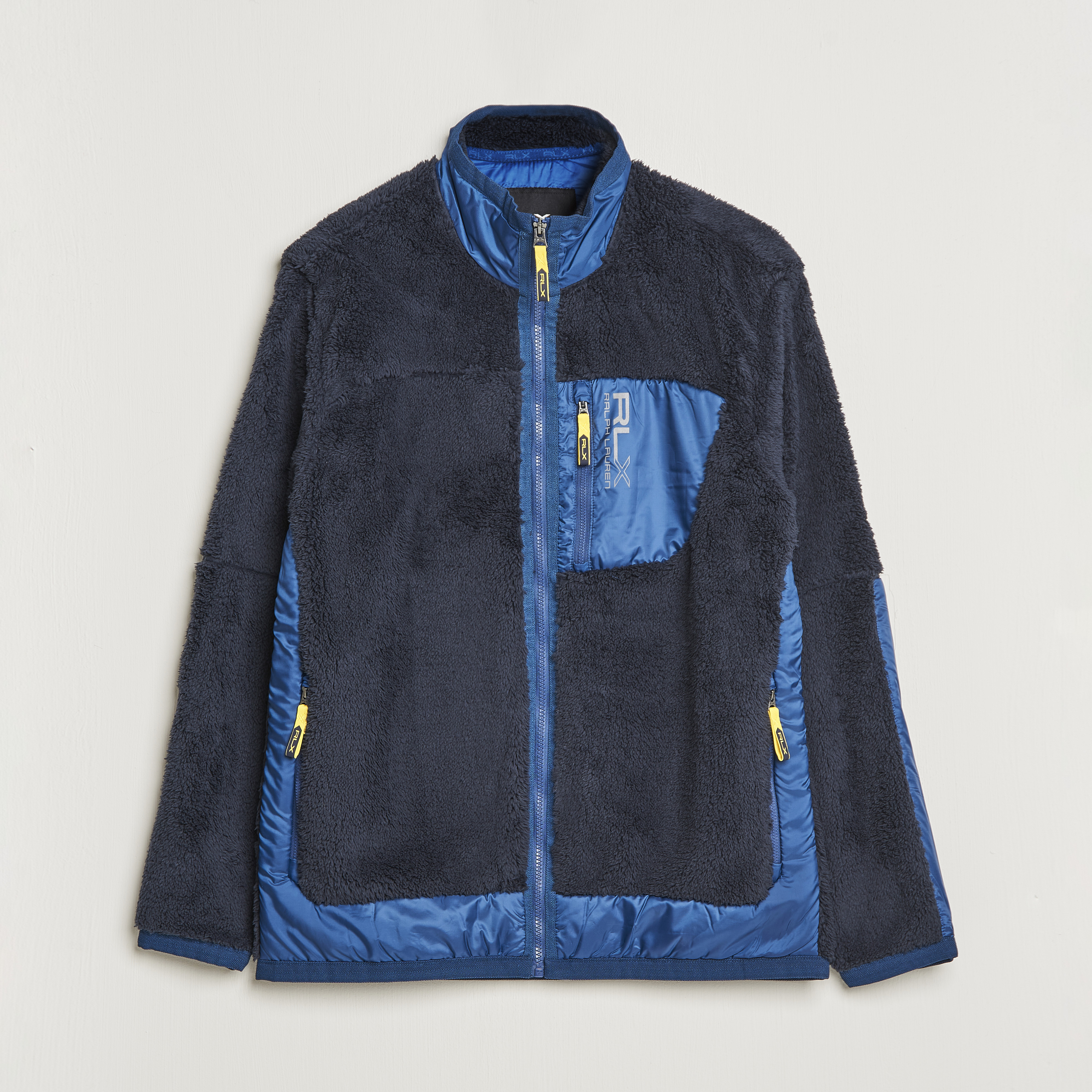 RLX Ralph Lauren Hi-Pile Full Zip Sweater College Navy at