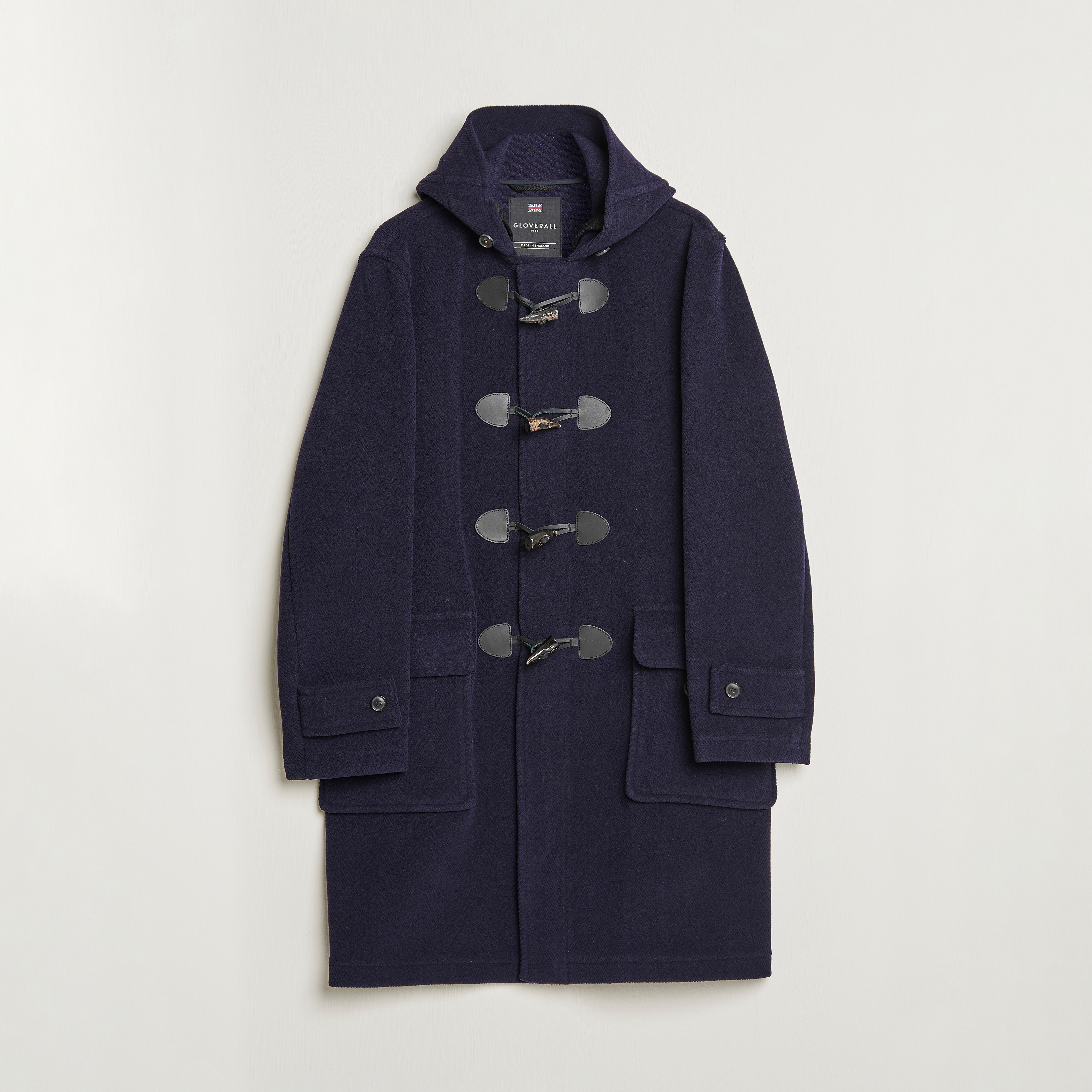 Gloverall Edmund Herringbone Wool Duffle Camel at CareOfCarl.com