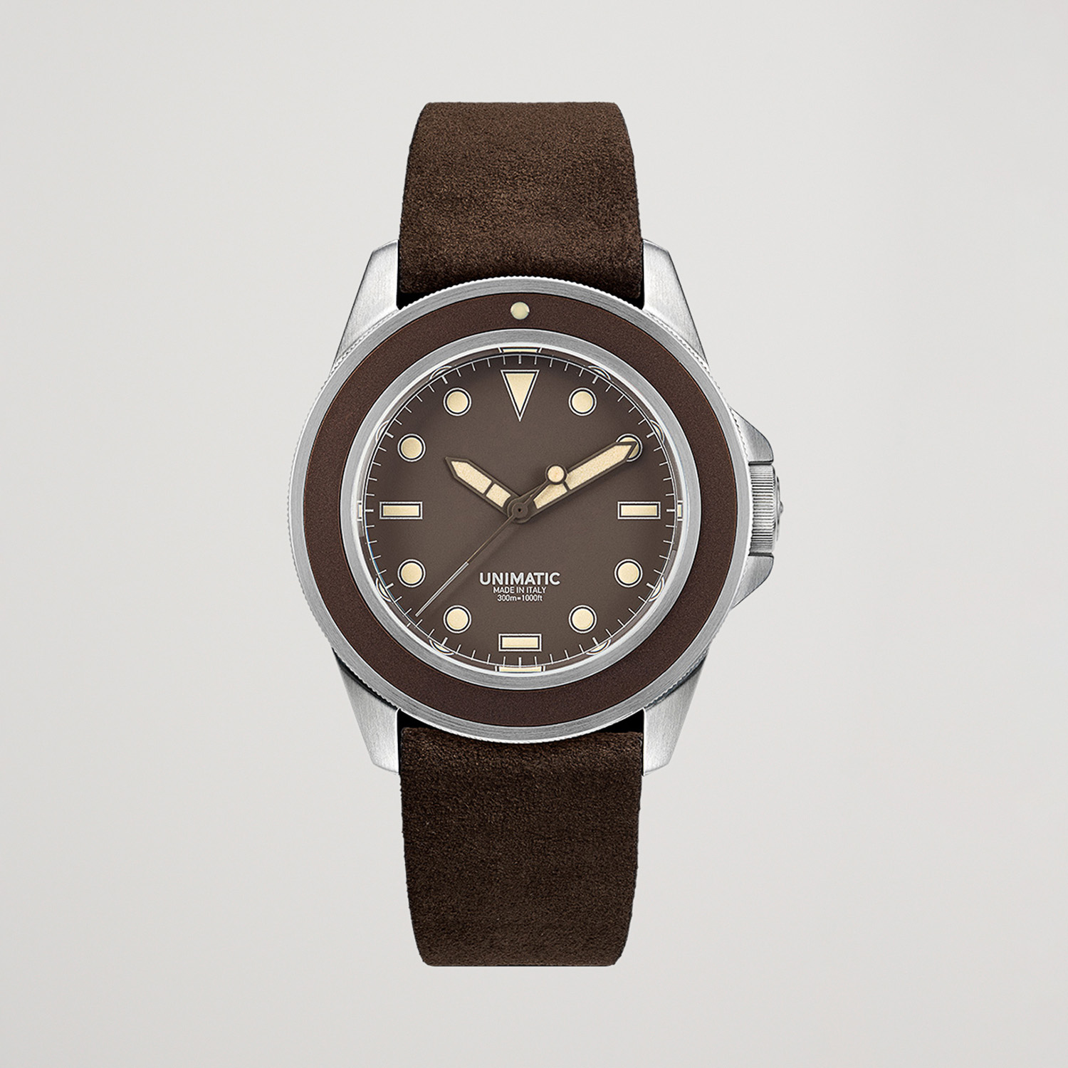 UNIMATIC Modello Uno Divers Watch Mocha Brown at CareOfCarl.com