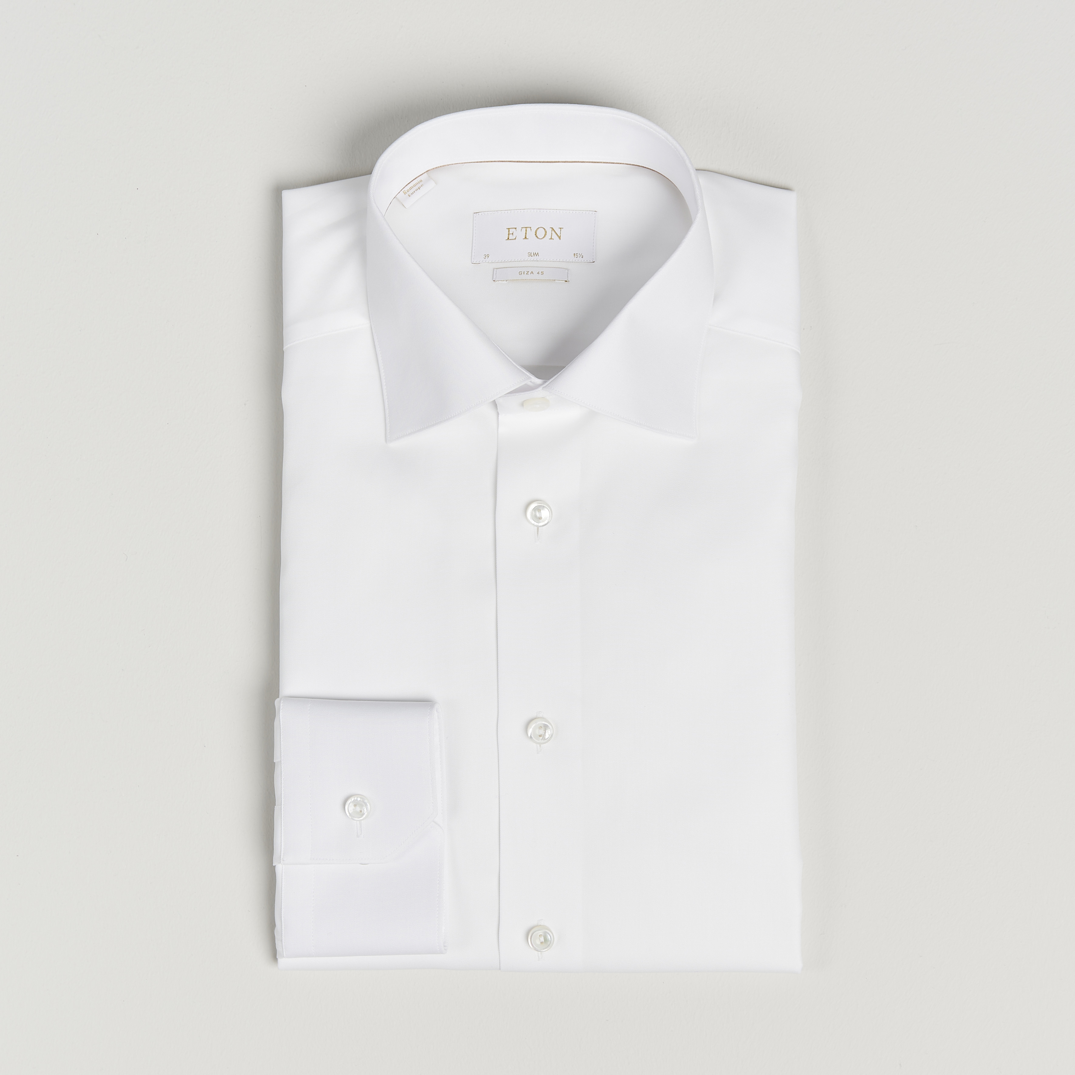 Eton Giza 45 Cotton Shirt White at