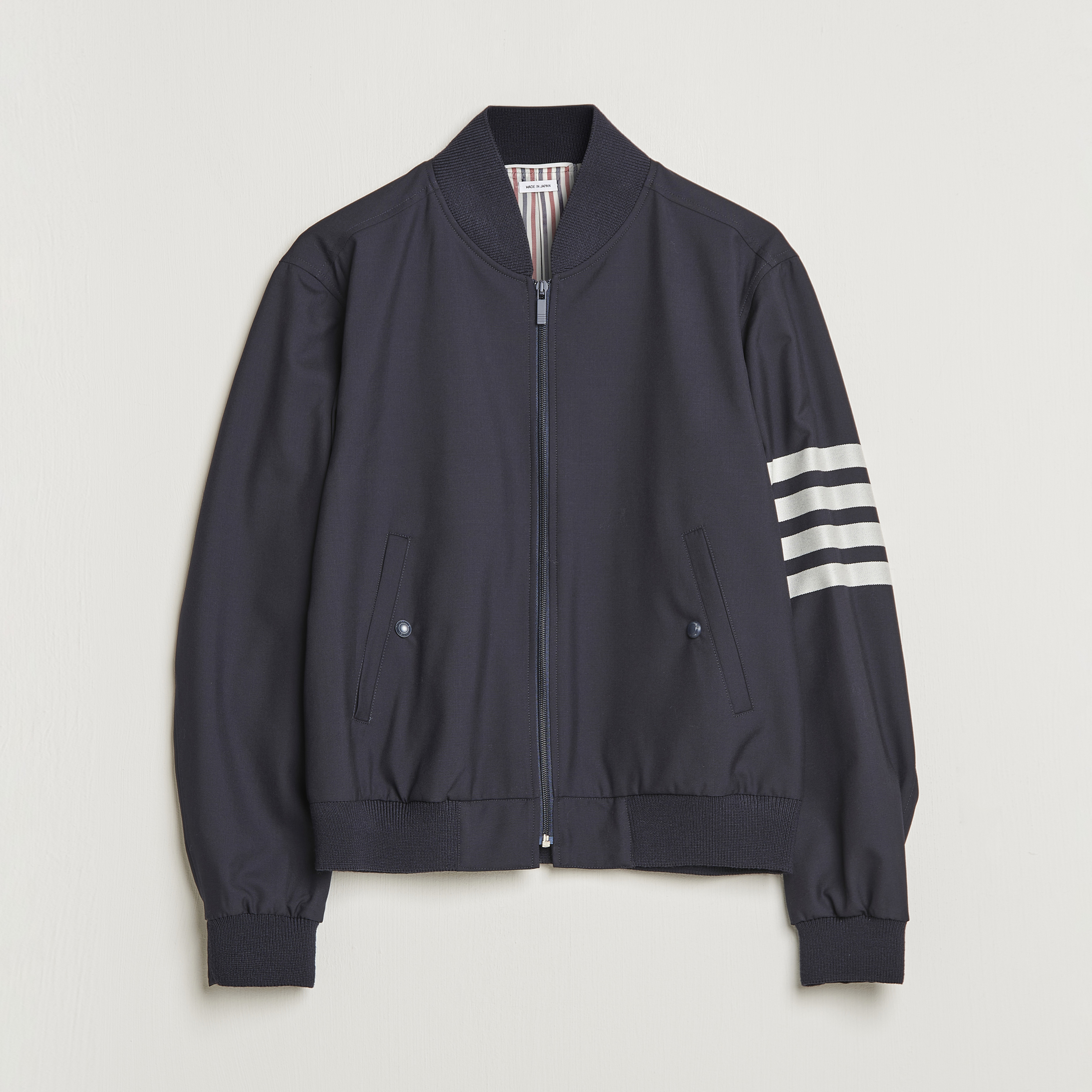 Thom Browne 4 Bar Washed Denim Cutaway Jacket, $1,428