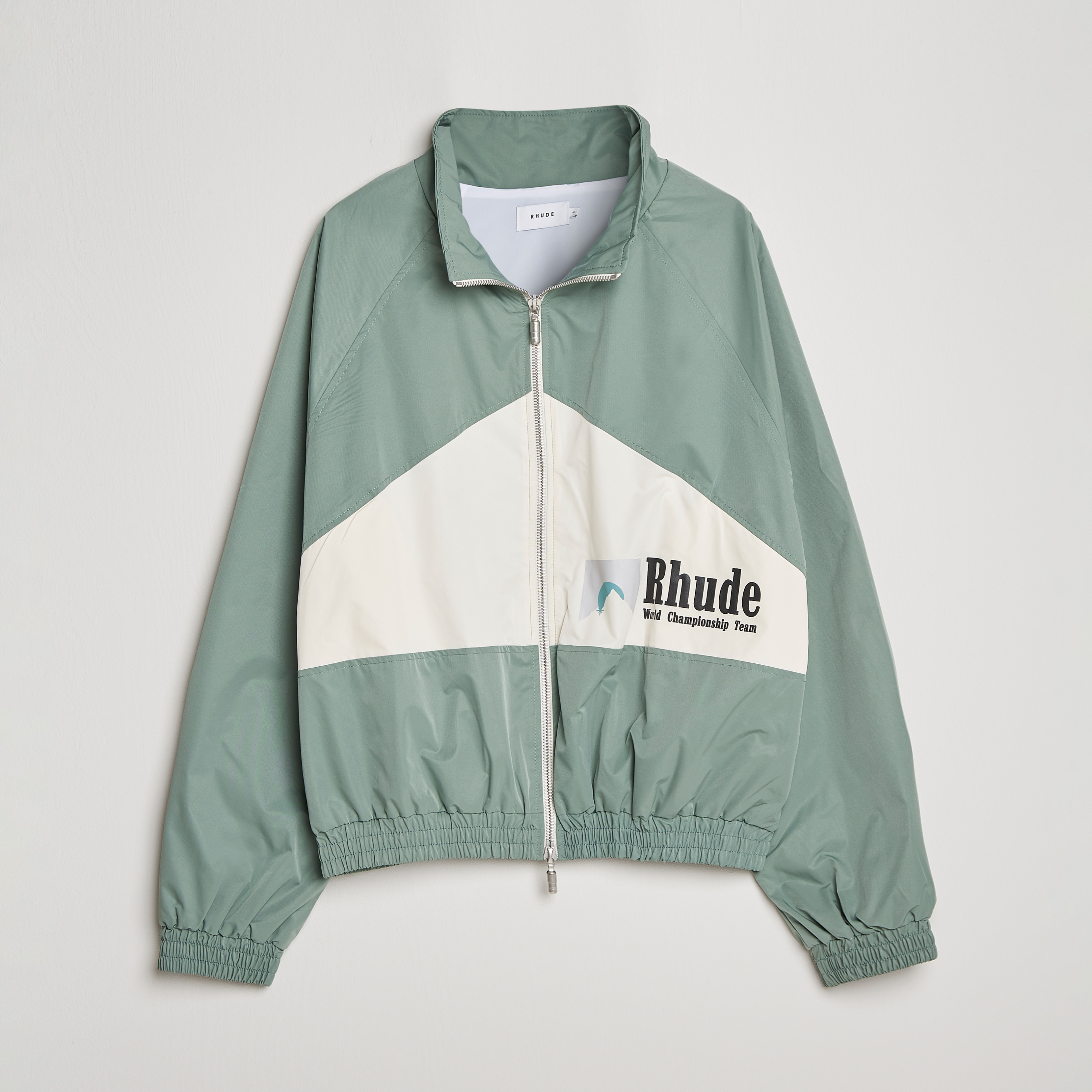 Rhude Senna Flight Jacket Ivory/Sage at CareOfCarl.com