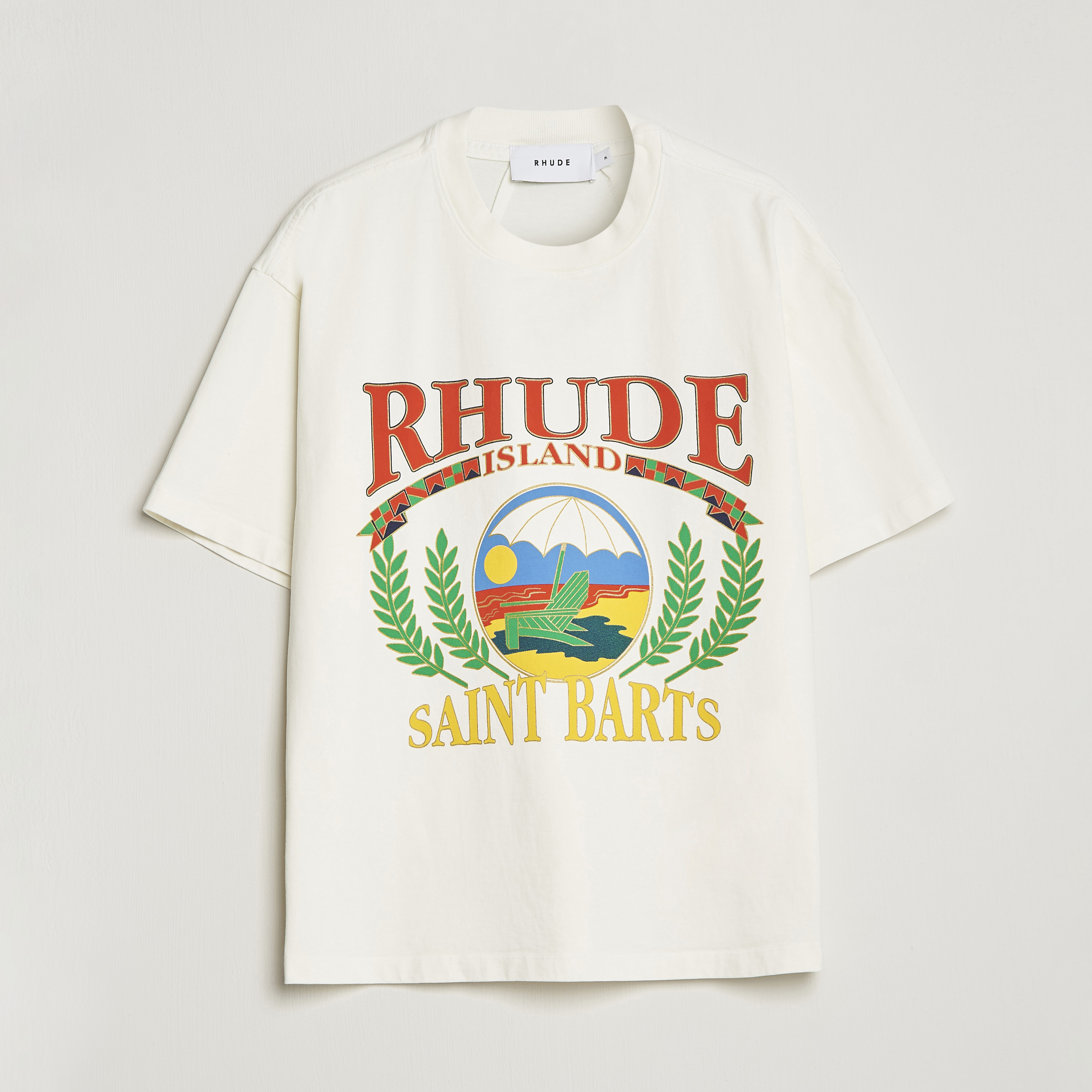 Rhude Beach Chair T-Shirt White at CareOfCarl.com