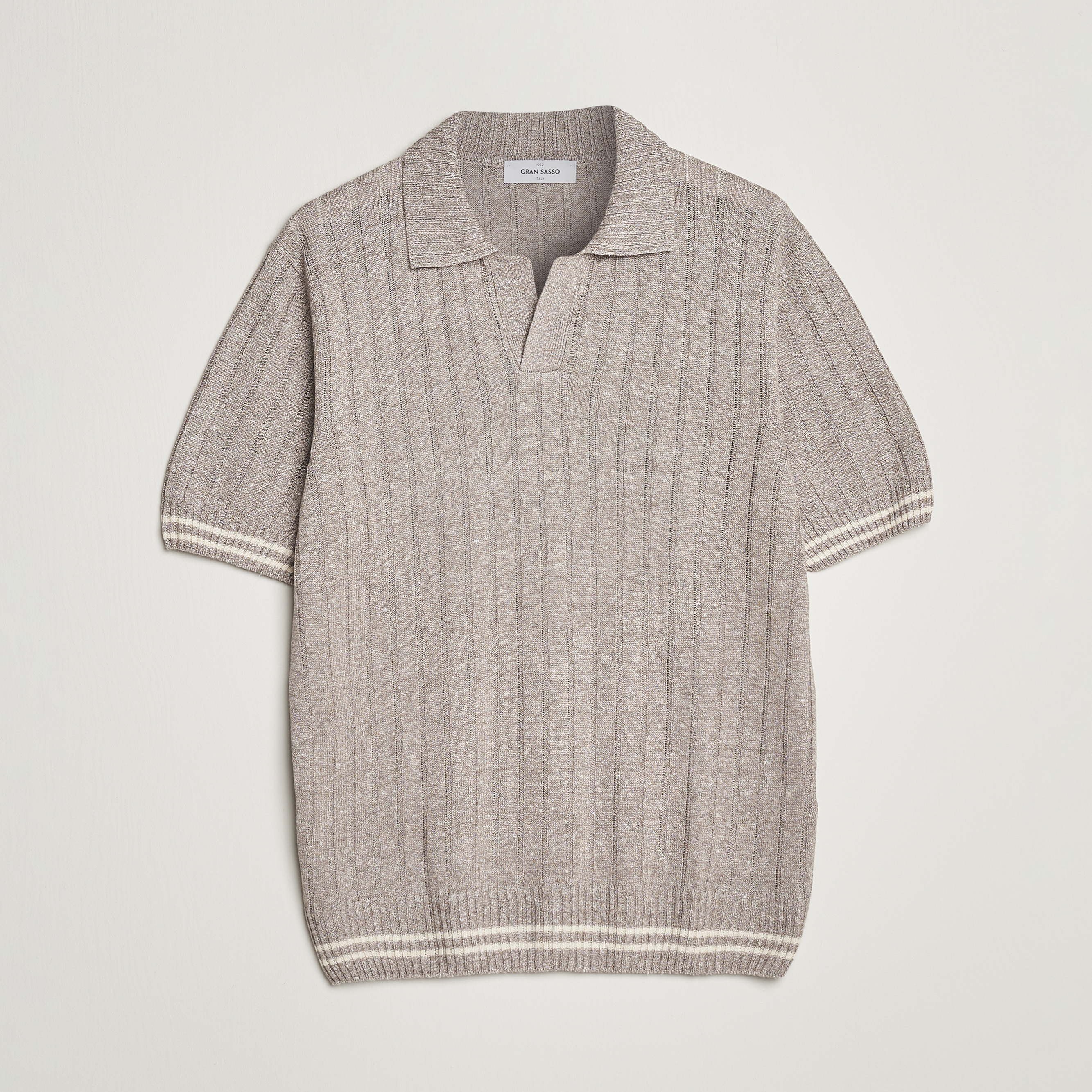 Linen Polo Grey