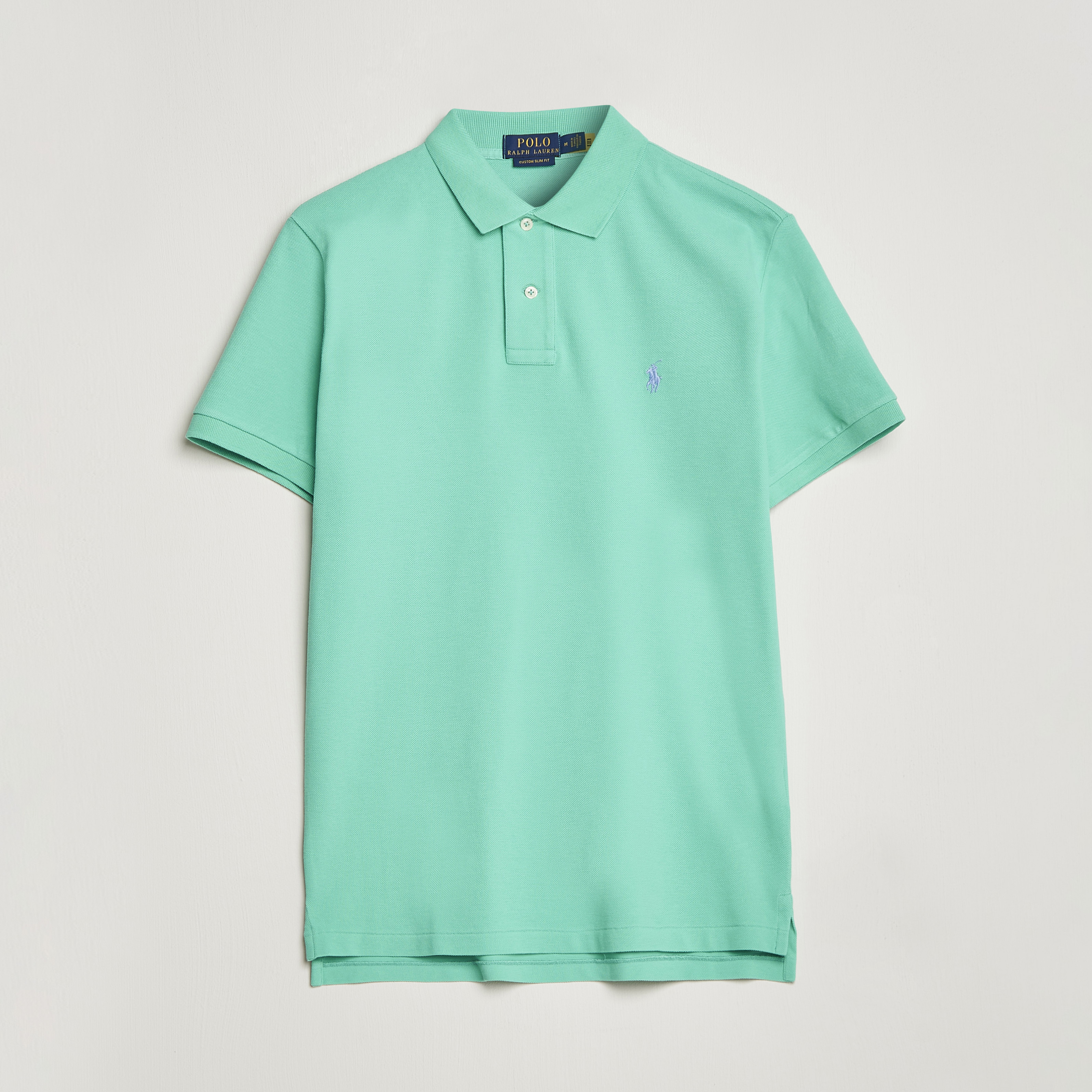 Polo Ralph Lauren Custom Slim Fit Polo Sunset Green at CareOfCarl.com