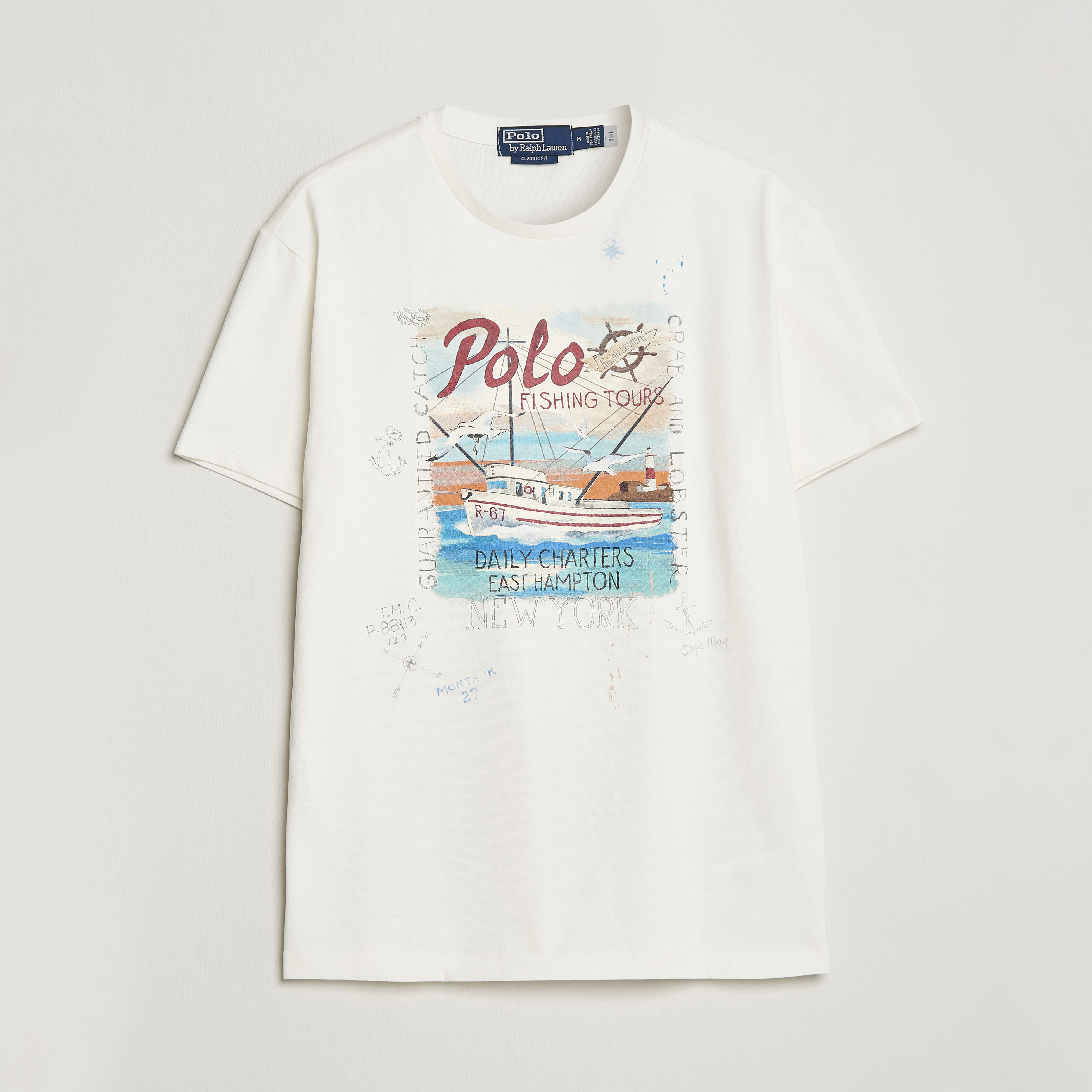 Polo Ralph Graphic Logo Jerset Crew Neck T-Shirt Nevis Care