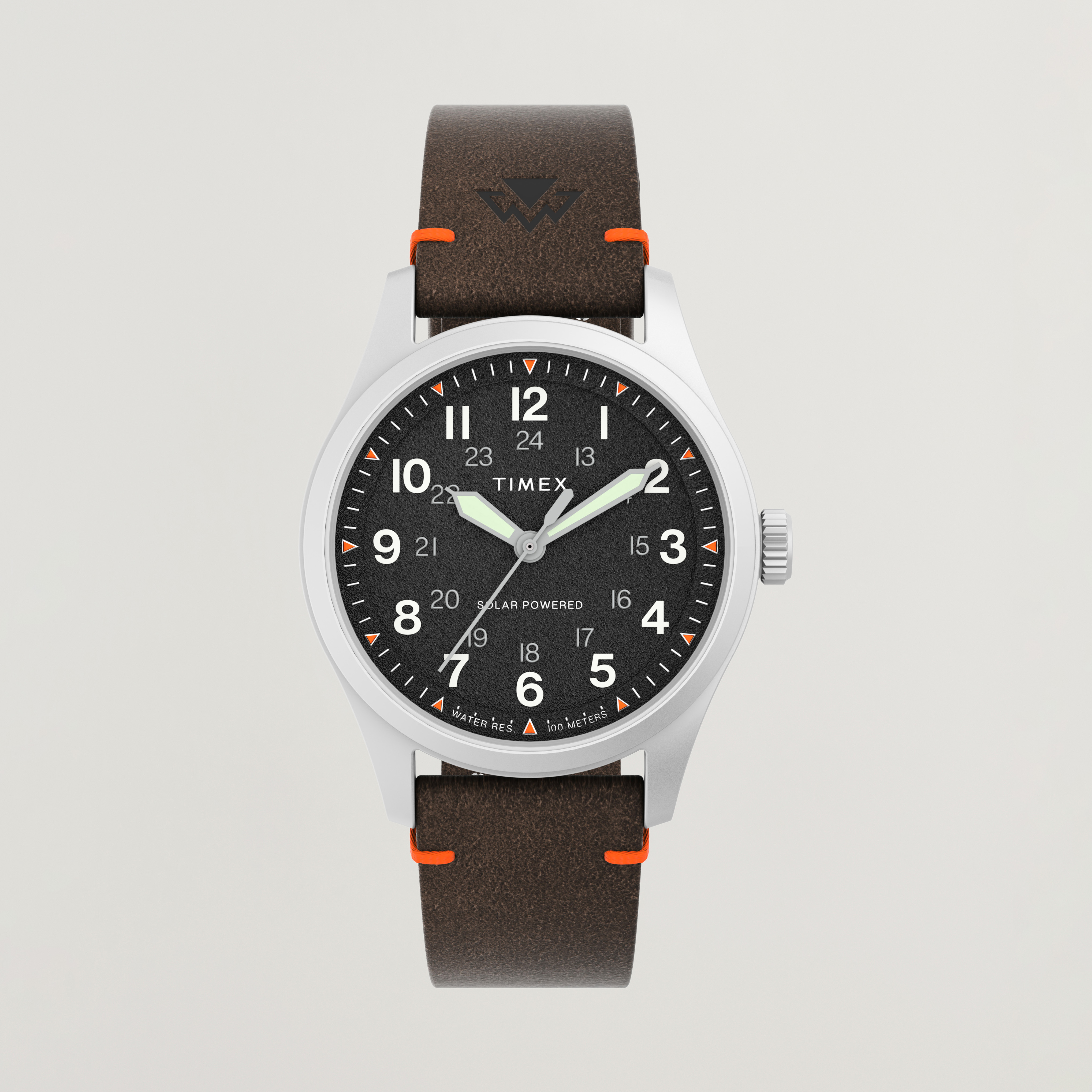 Timex Field Post Solar Watch 36mm Textured Black Dial at
