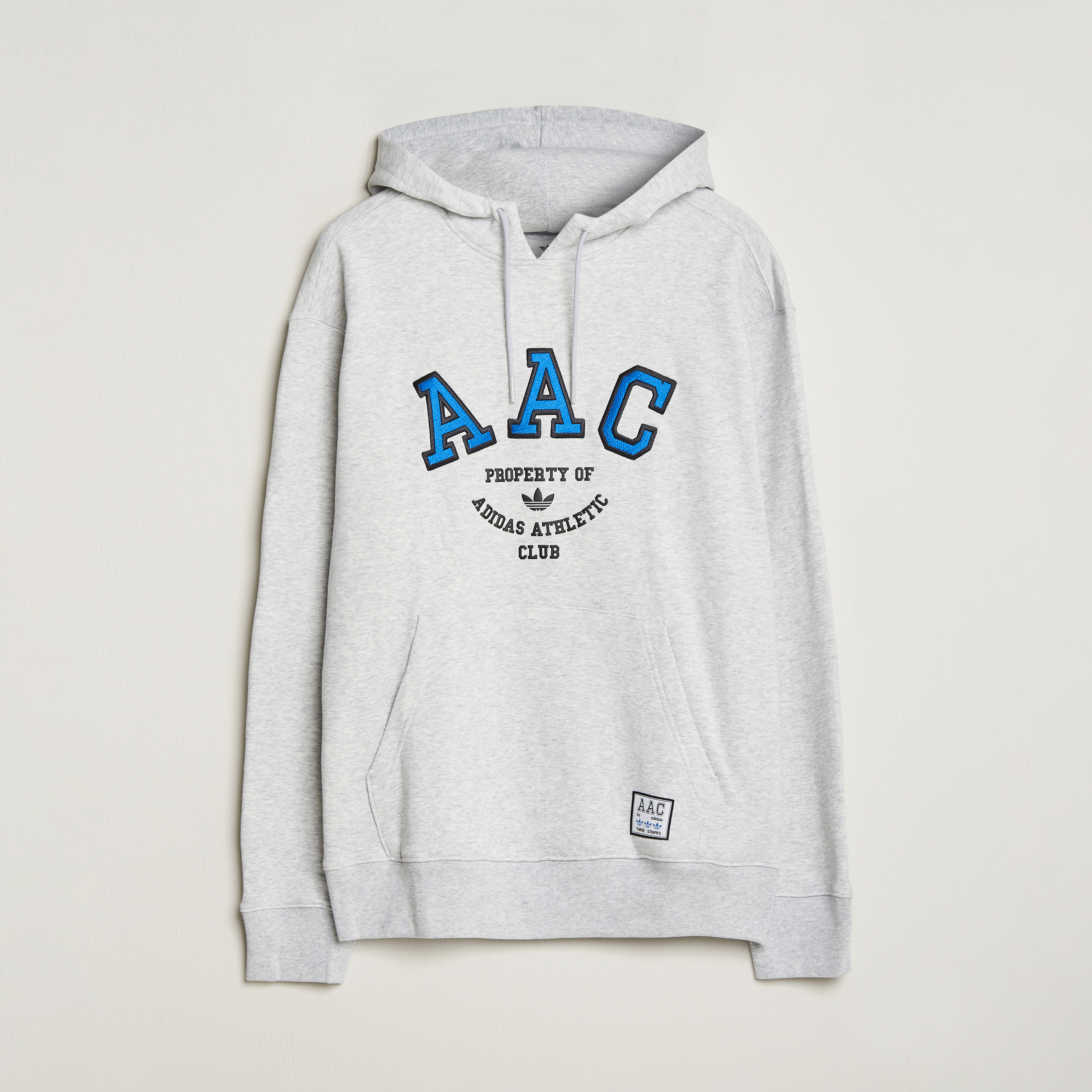adidas Originals Hack Logo Hoodie Light Grey at CareOfCarl.com