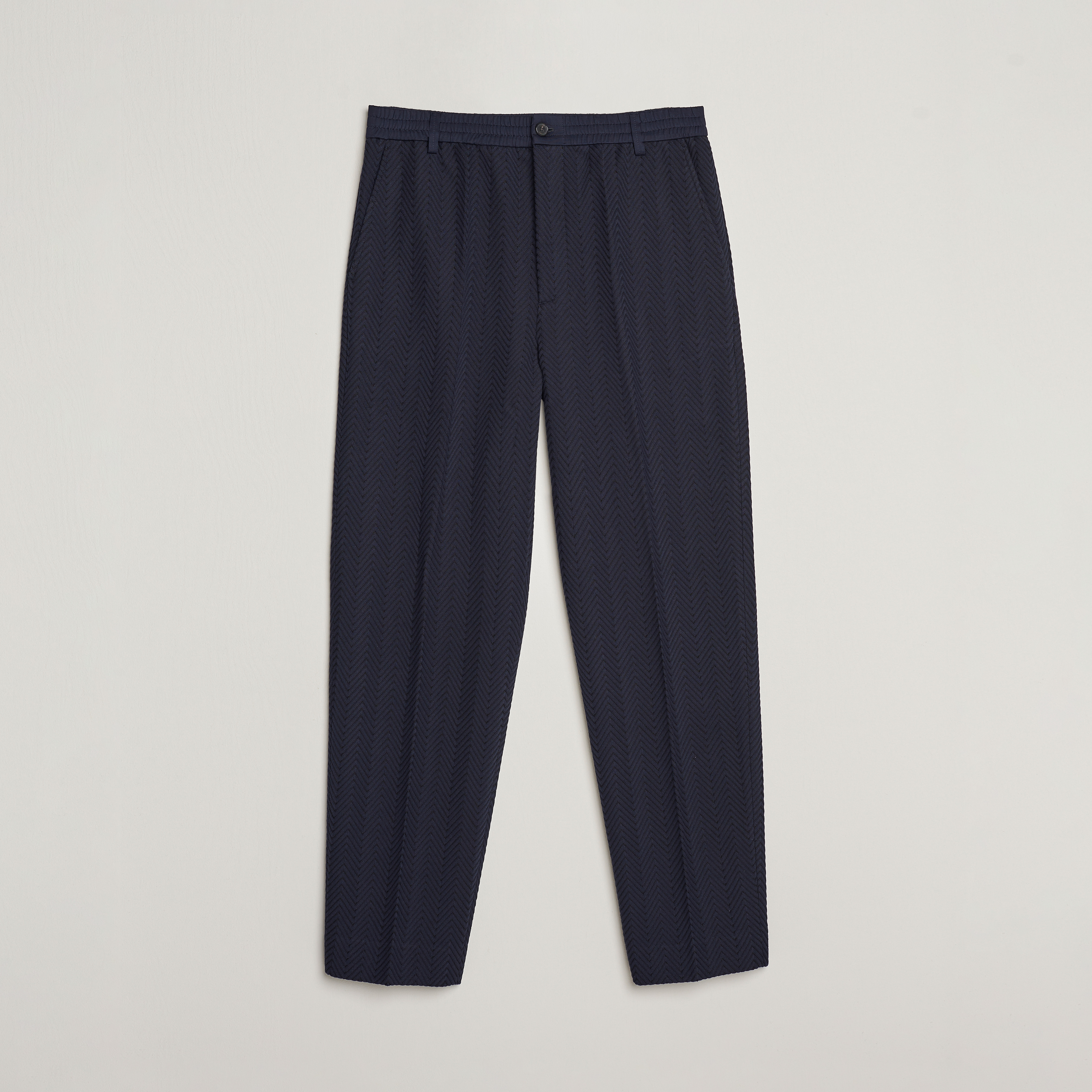 Missoni Tonal Zig-Zag Trousers Navy at CareOfCarl.com display picture 1