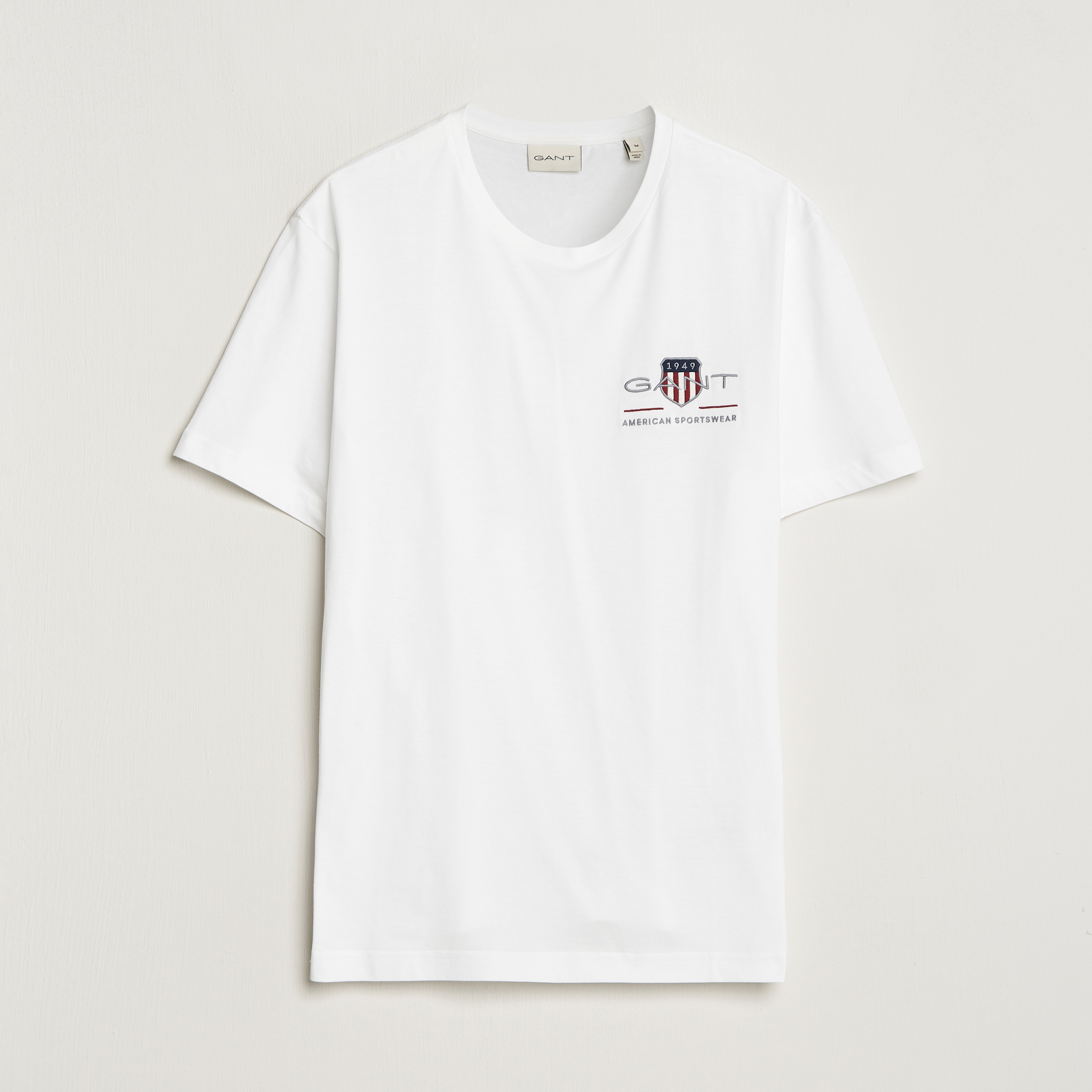 Shield GANT Logo Small at White Archive T-Shirt