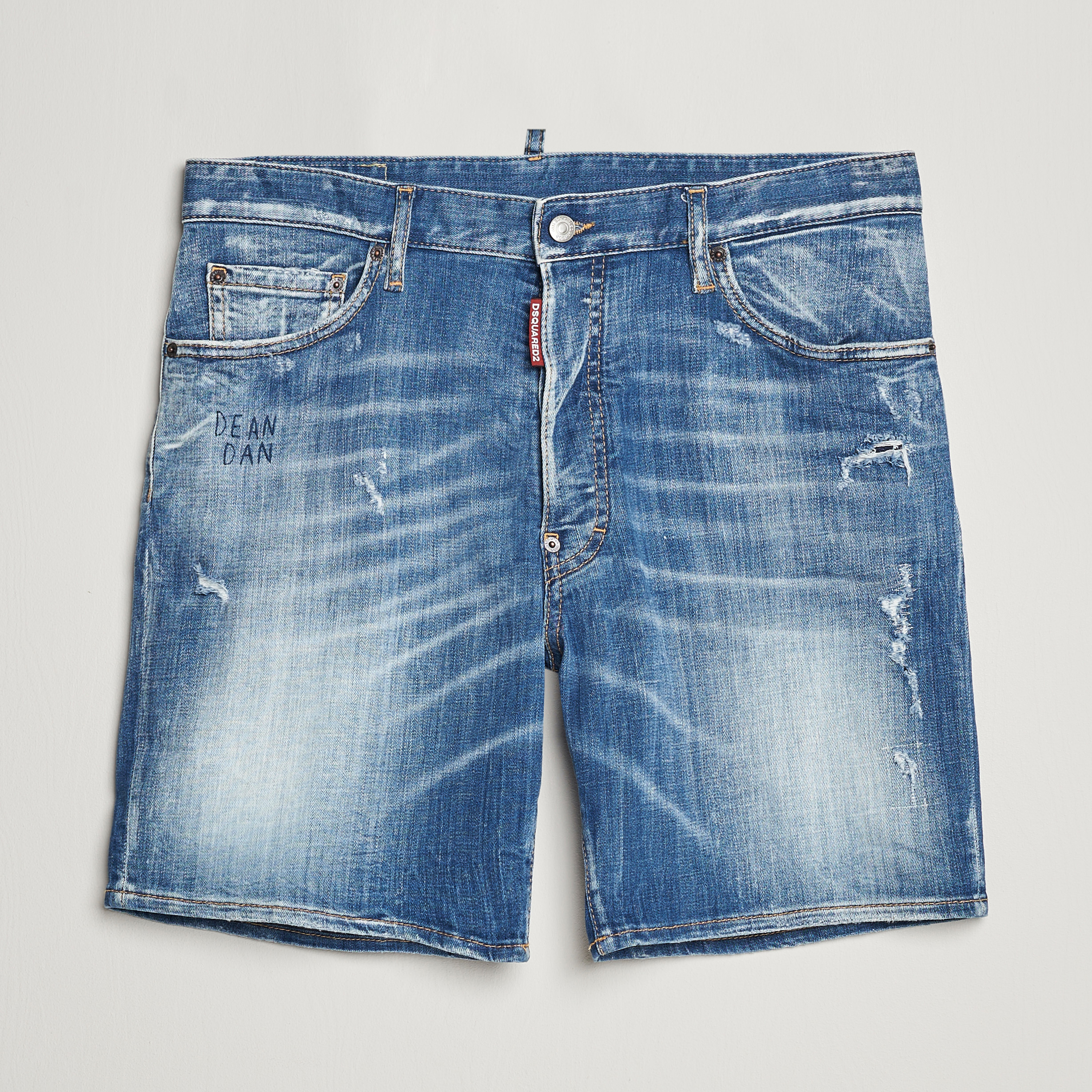 Dsquared2 Marine Denim Shorts Light Blue at CareOfCarl.com