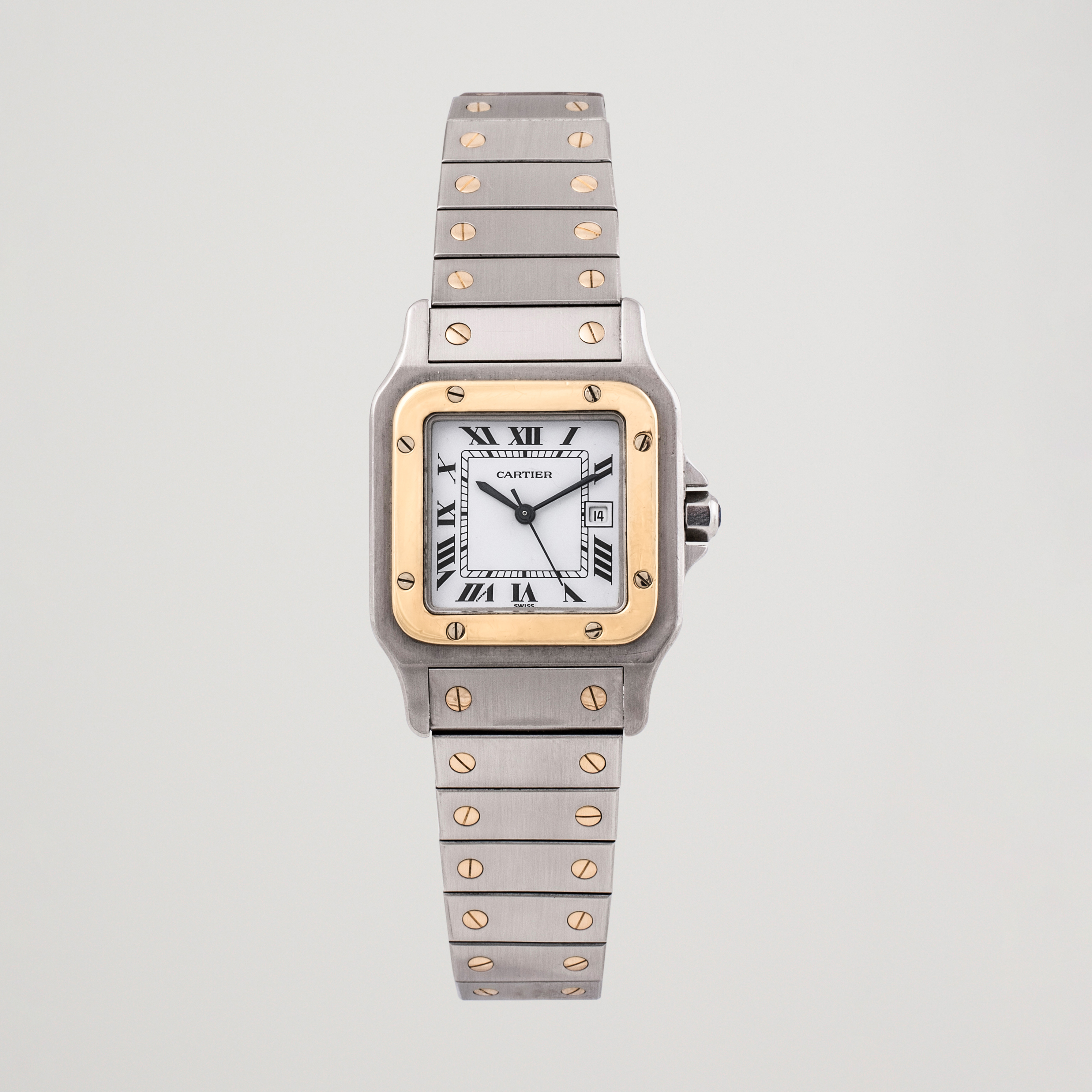 Cartier Pre-Owned Santos Galbée 2961 Silver at CareOfCarl.com
