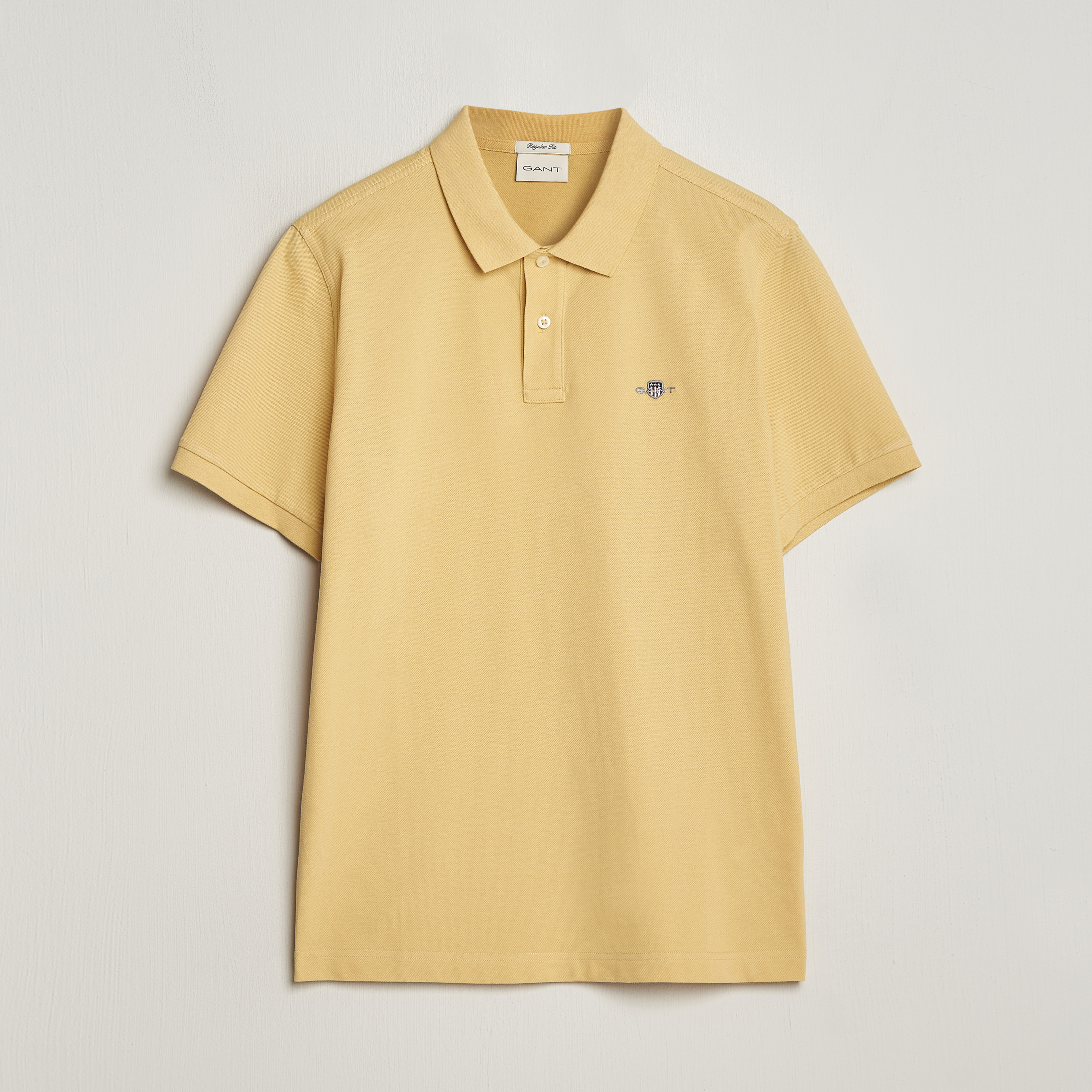 Gant Yellow Cotton Mens Polo Shirt
