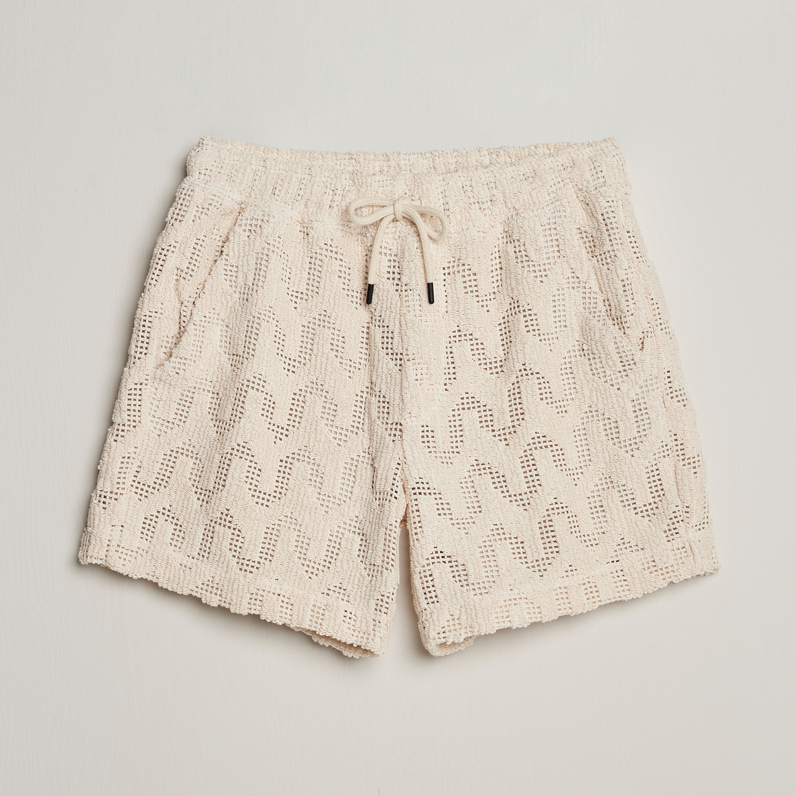 OAS Atlas Cuba Crochet Shorts Off White at CareOfCarl.com