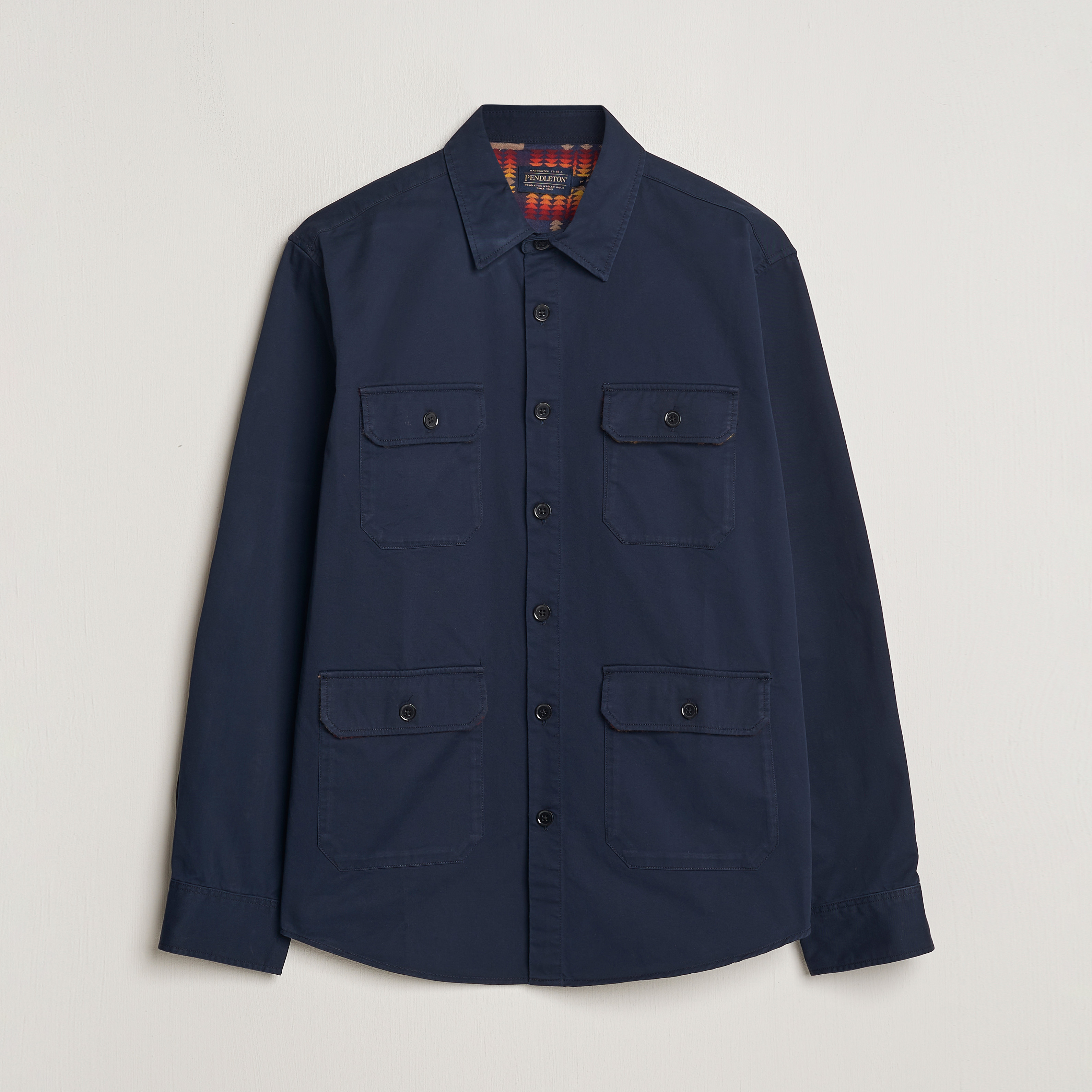 Pendleton Patchwork Explorer Shirt Navy at CareOfCarl.com