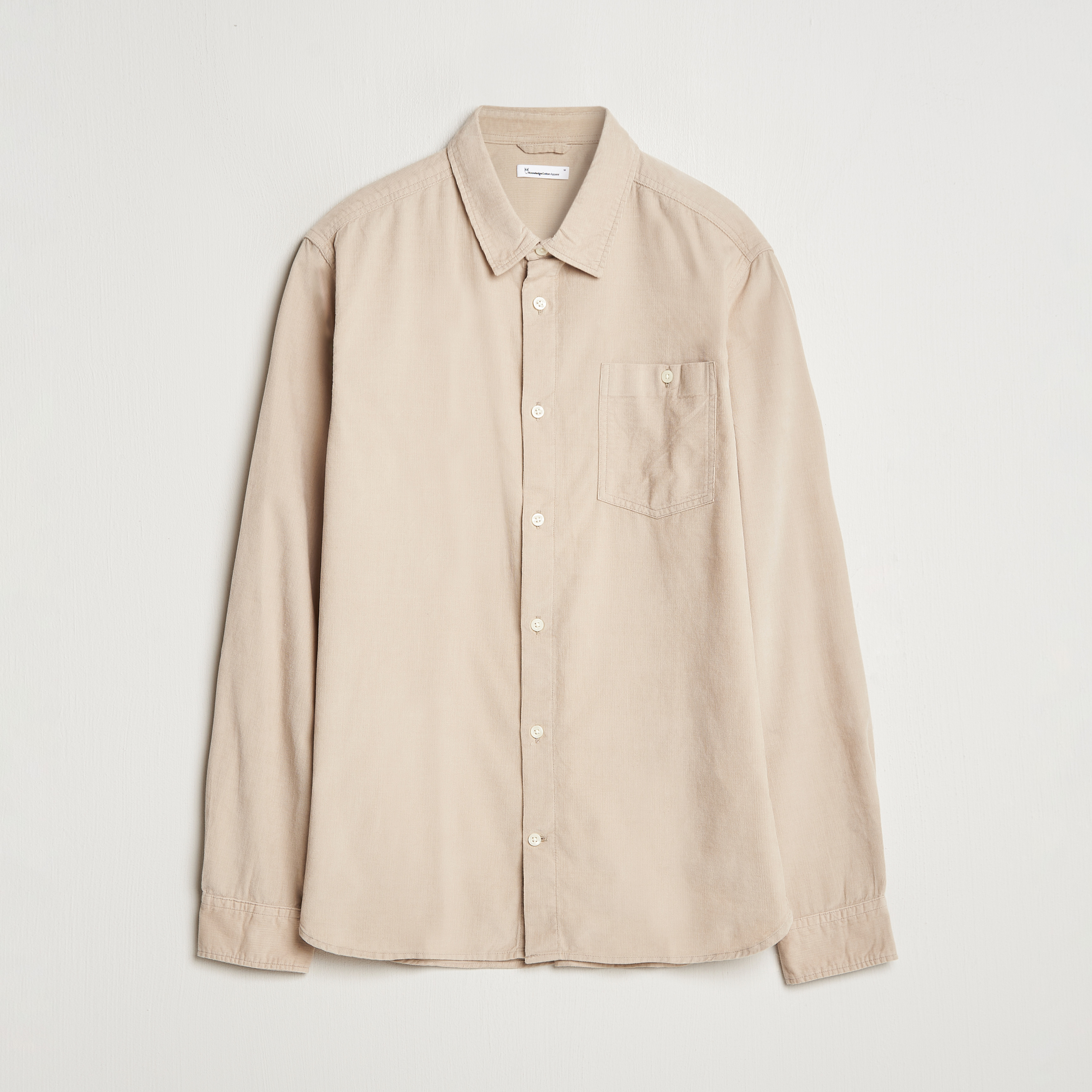 Beige Corduroy Shirt 18084 main image 1