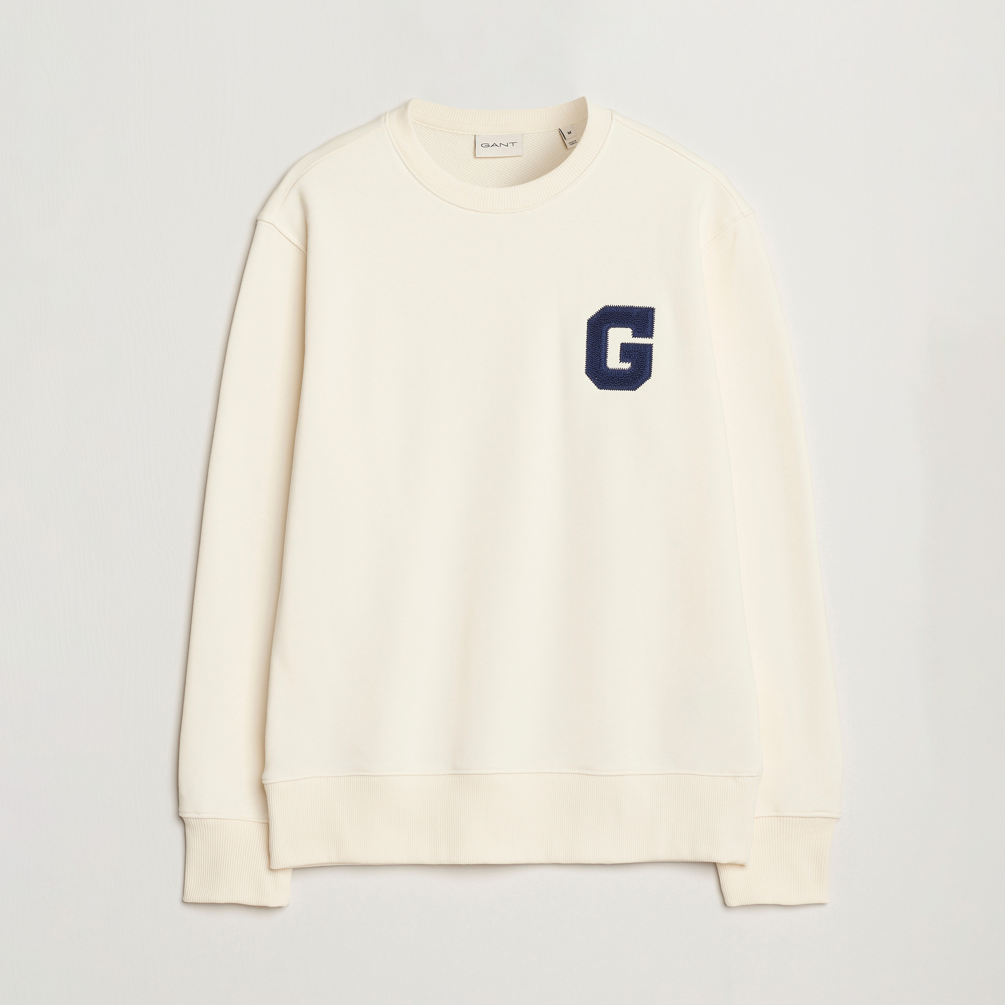 Gant Women Cream Graphic Crew Neck Sweatshirt