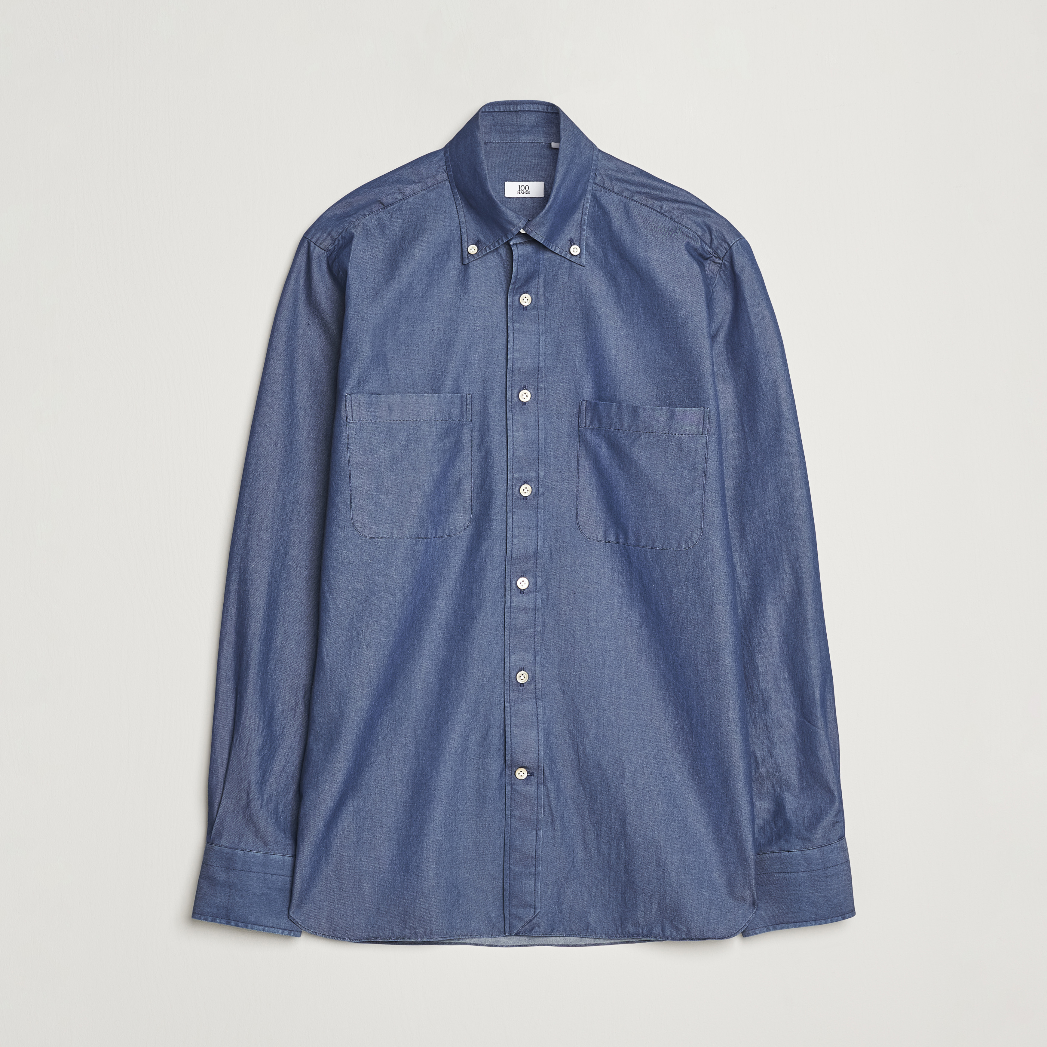 100Hands Beverly Bata Wash Denim Shirt Blue at CareOfCarl.com