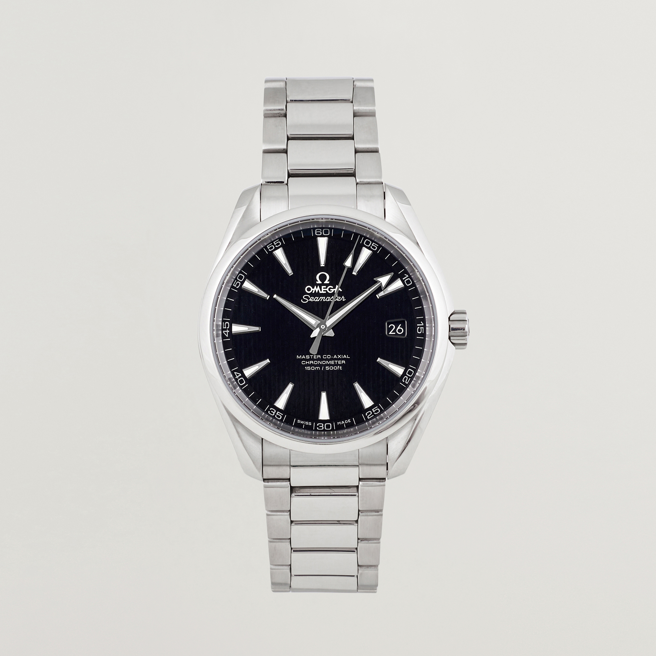Omega Pre-Owned Seamaster Aqua Terra Silver at CareOfCarl.com