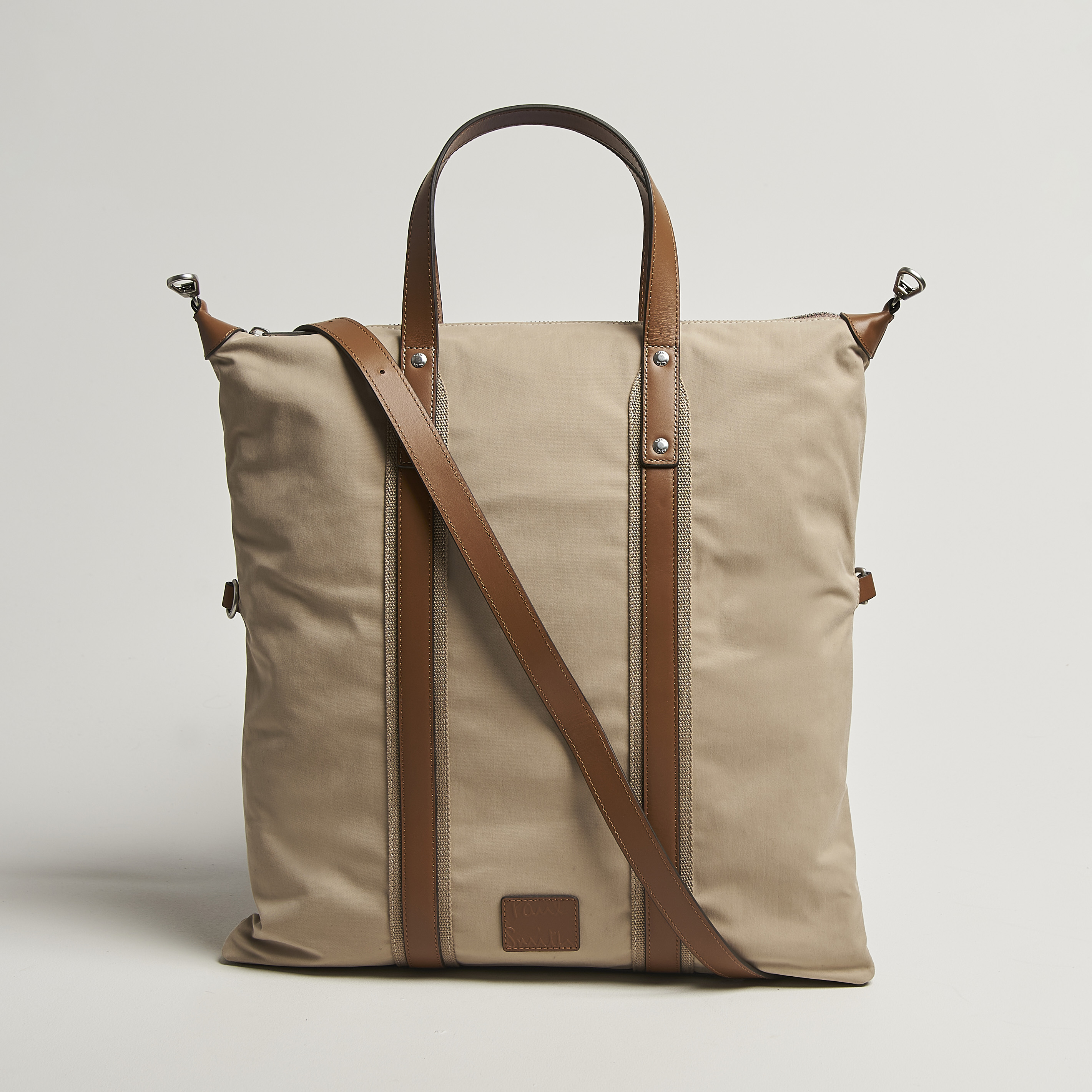 Paul Smith Canvas Tote Bag Beige at CareOfCarl.com
