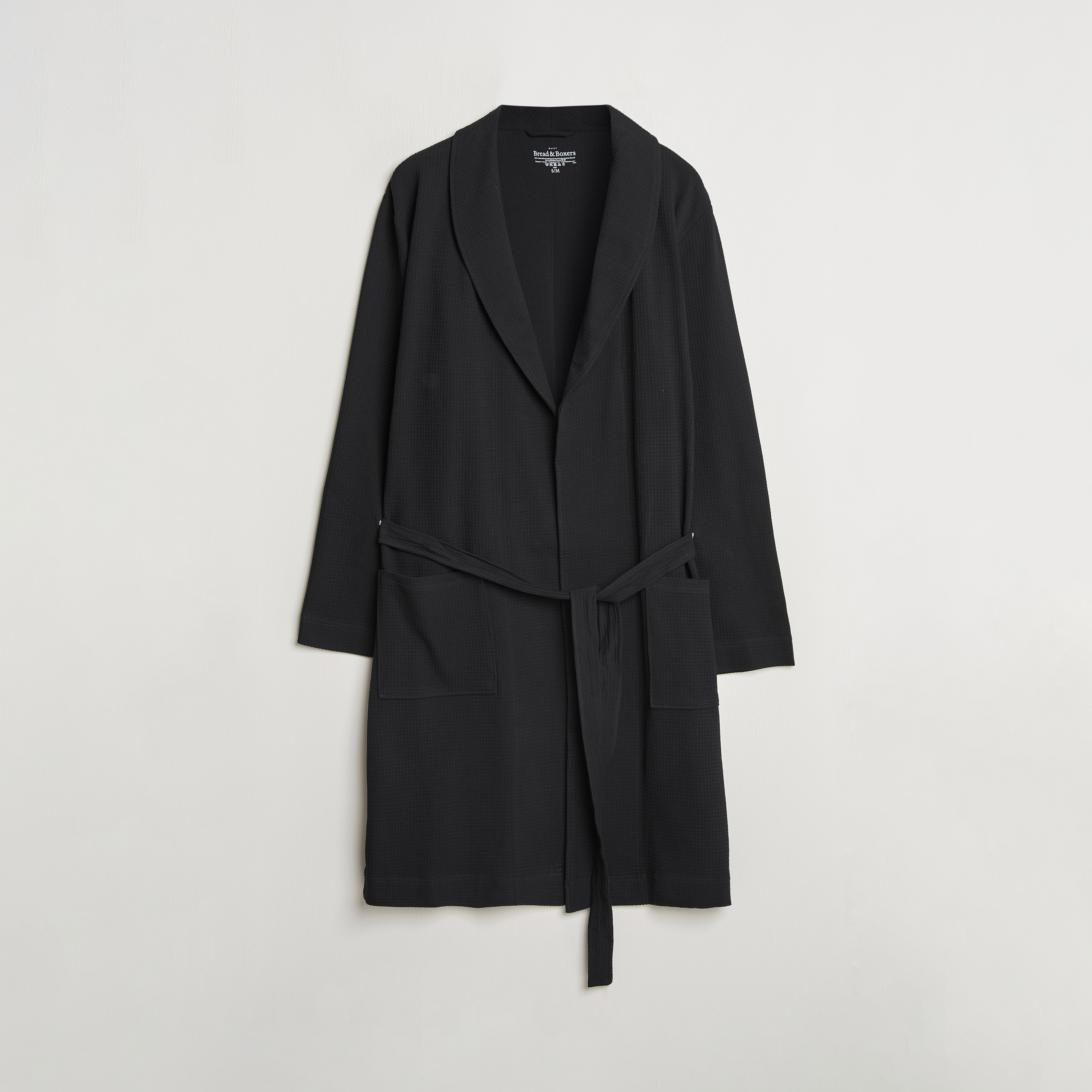 Bread & Boxers Waffle Robe Black at CareOfCarl.com