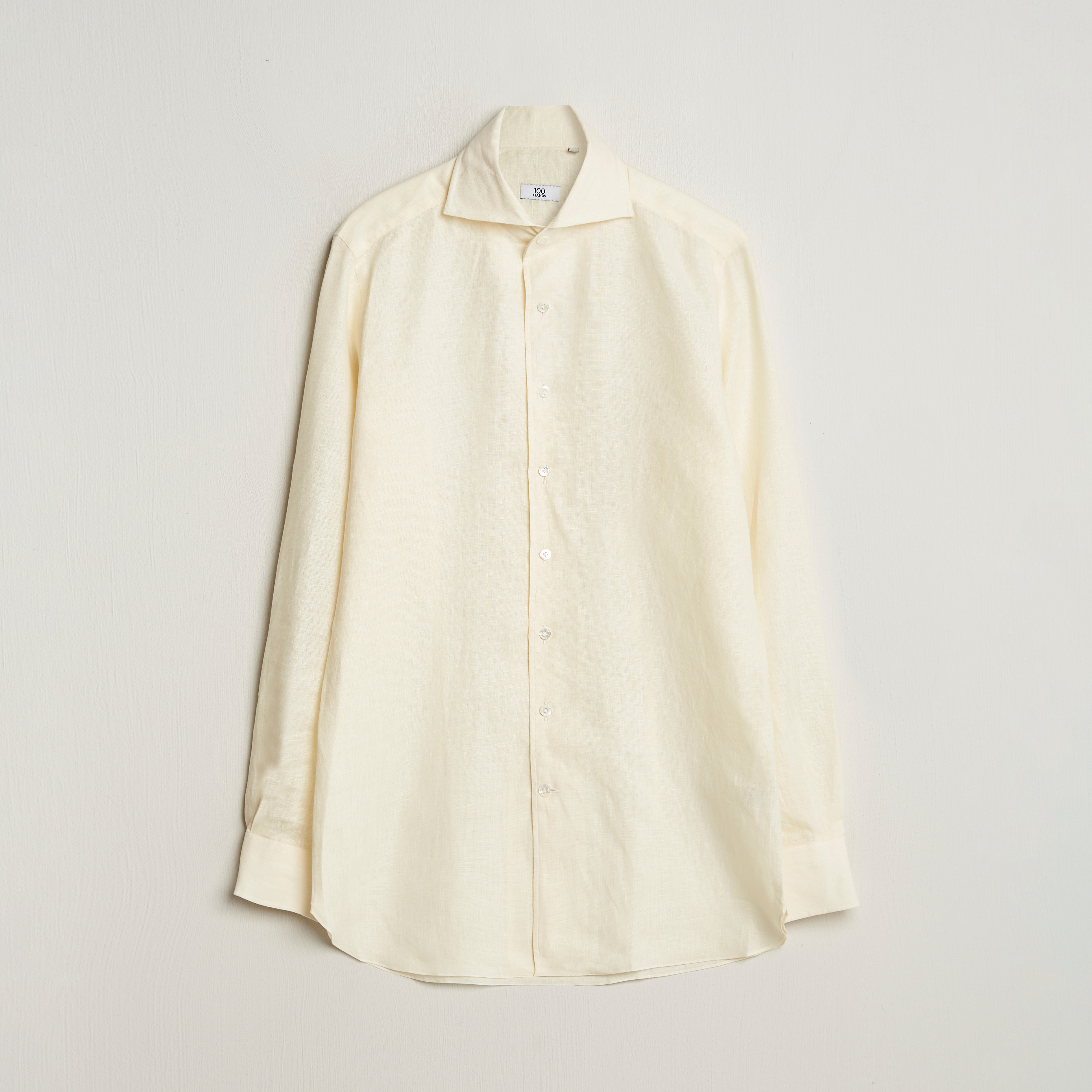Loose linen shirt - Yellow main image 1