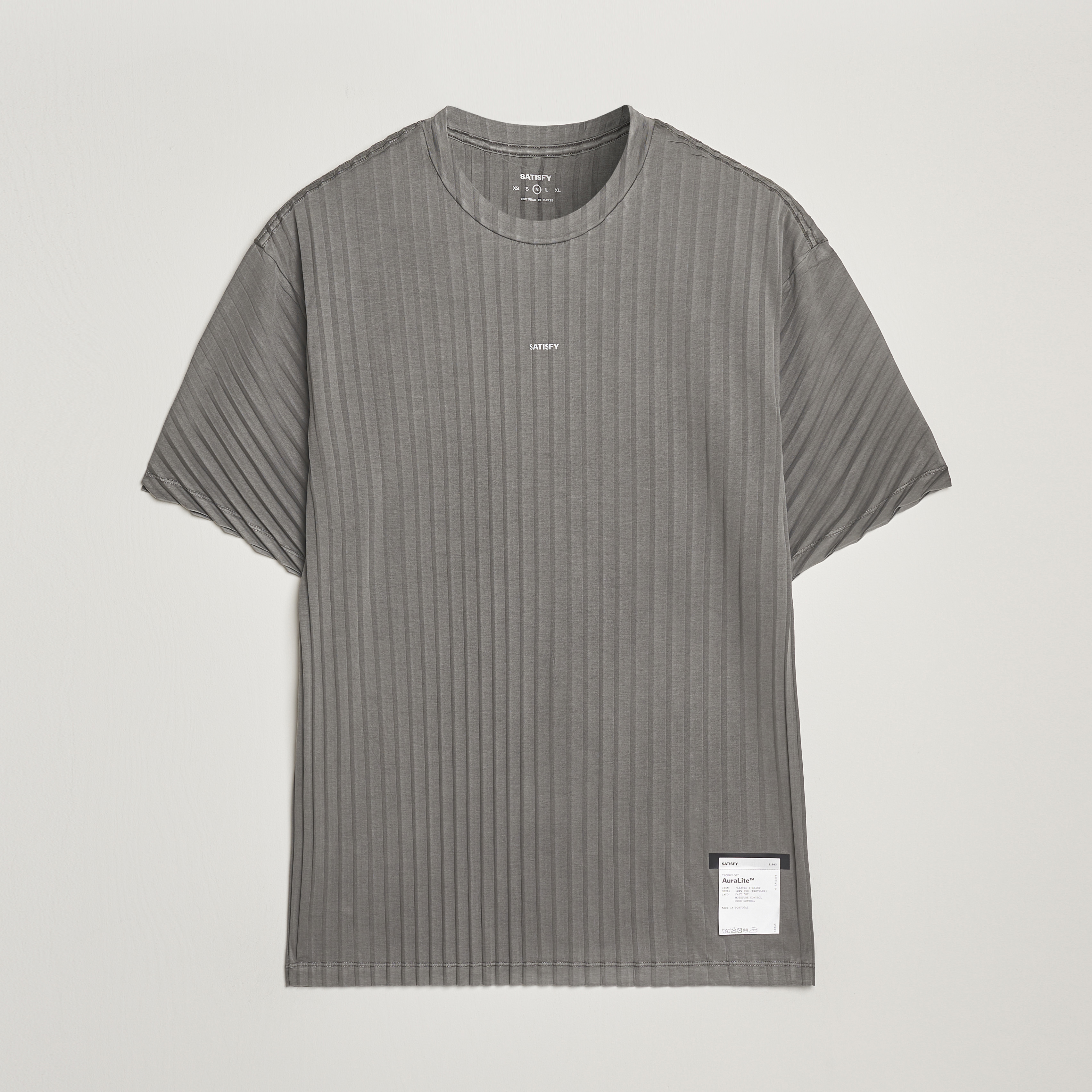 Satisfy Pleated AuraLite T-Shirt Mineral Graphite at CareOfCarl.com
