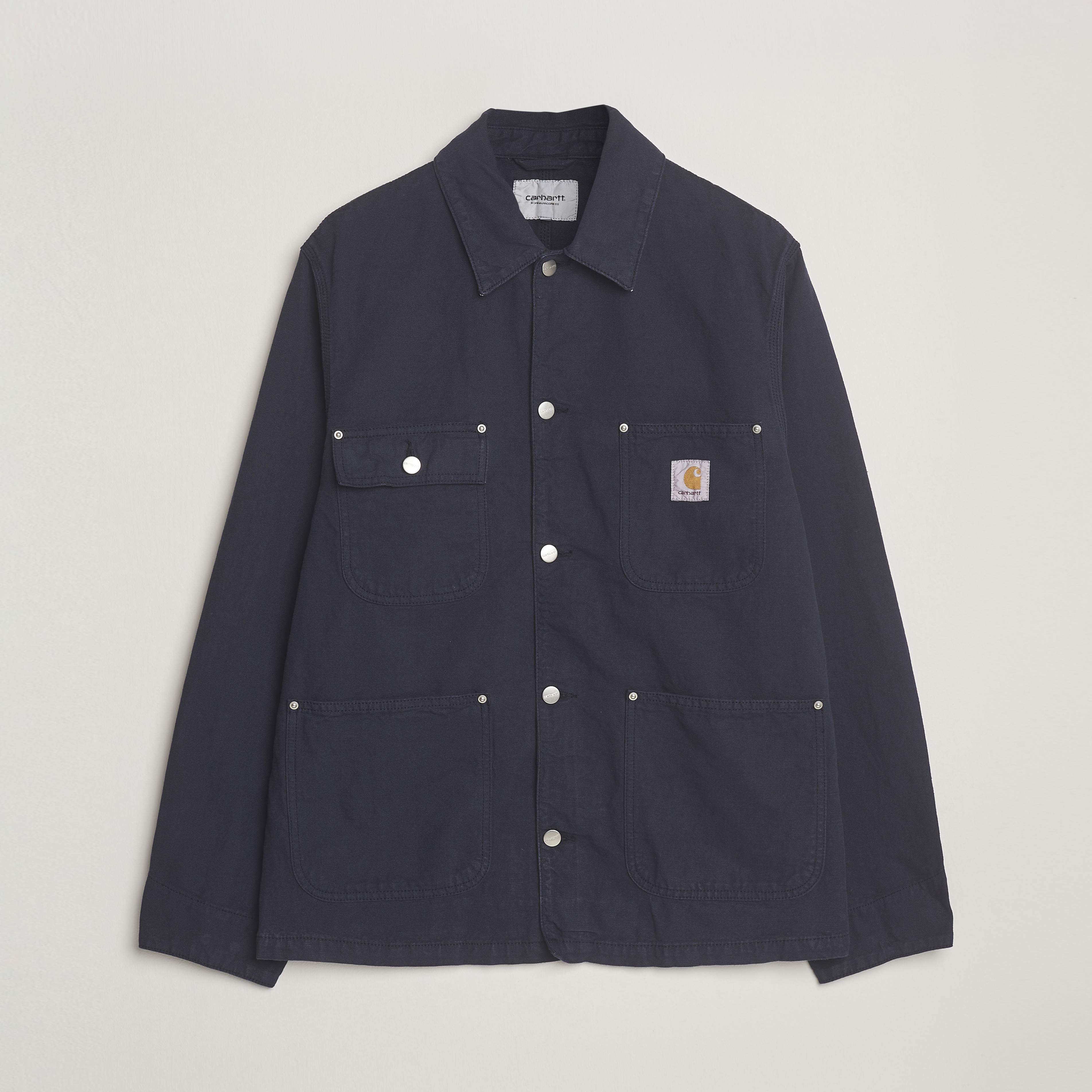 Carhartt WIP Walter Cotton/Linen Chore Coat Dark Navy at