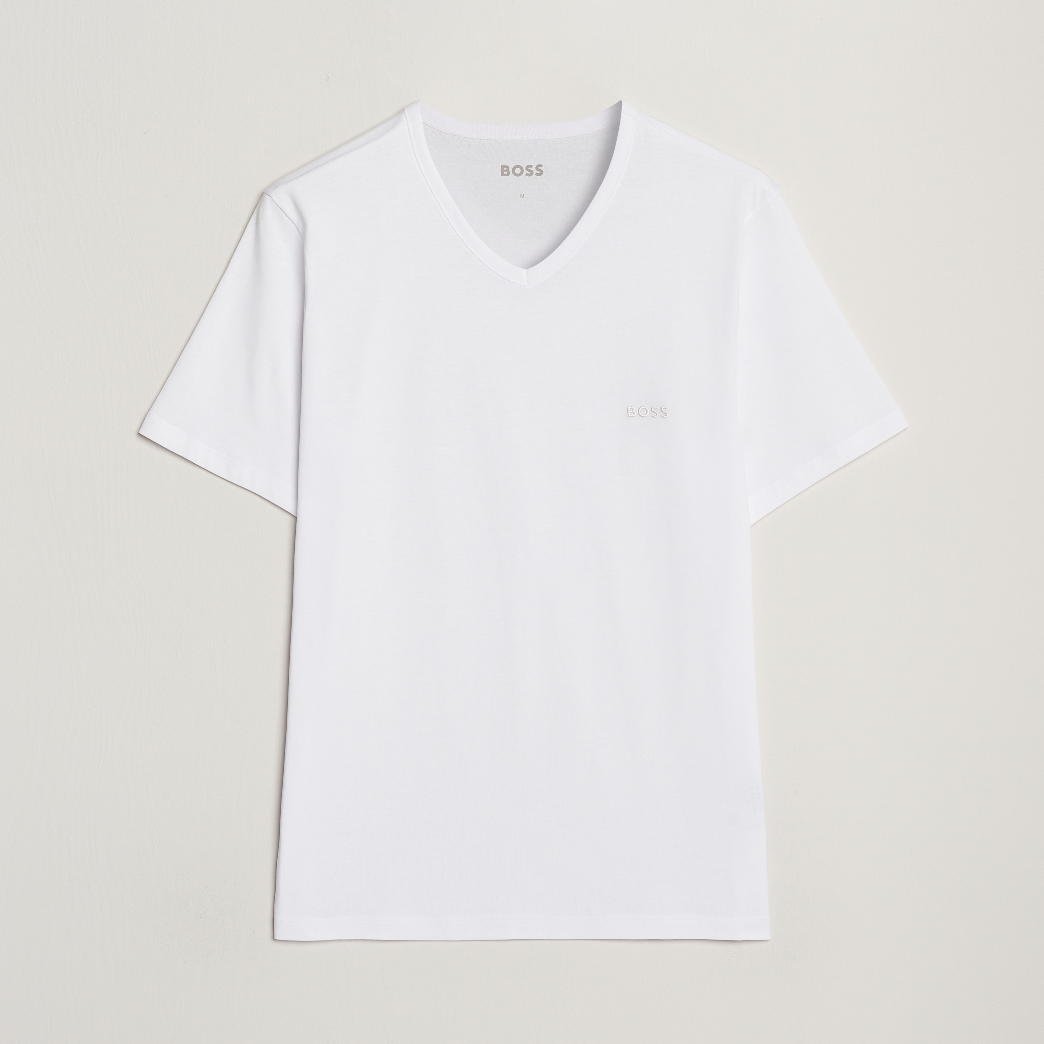 BOSS BLACK 3-Pack V-Neck T-Shirt White at CareOfCarl.com