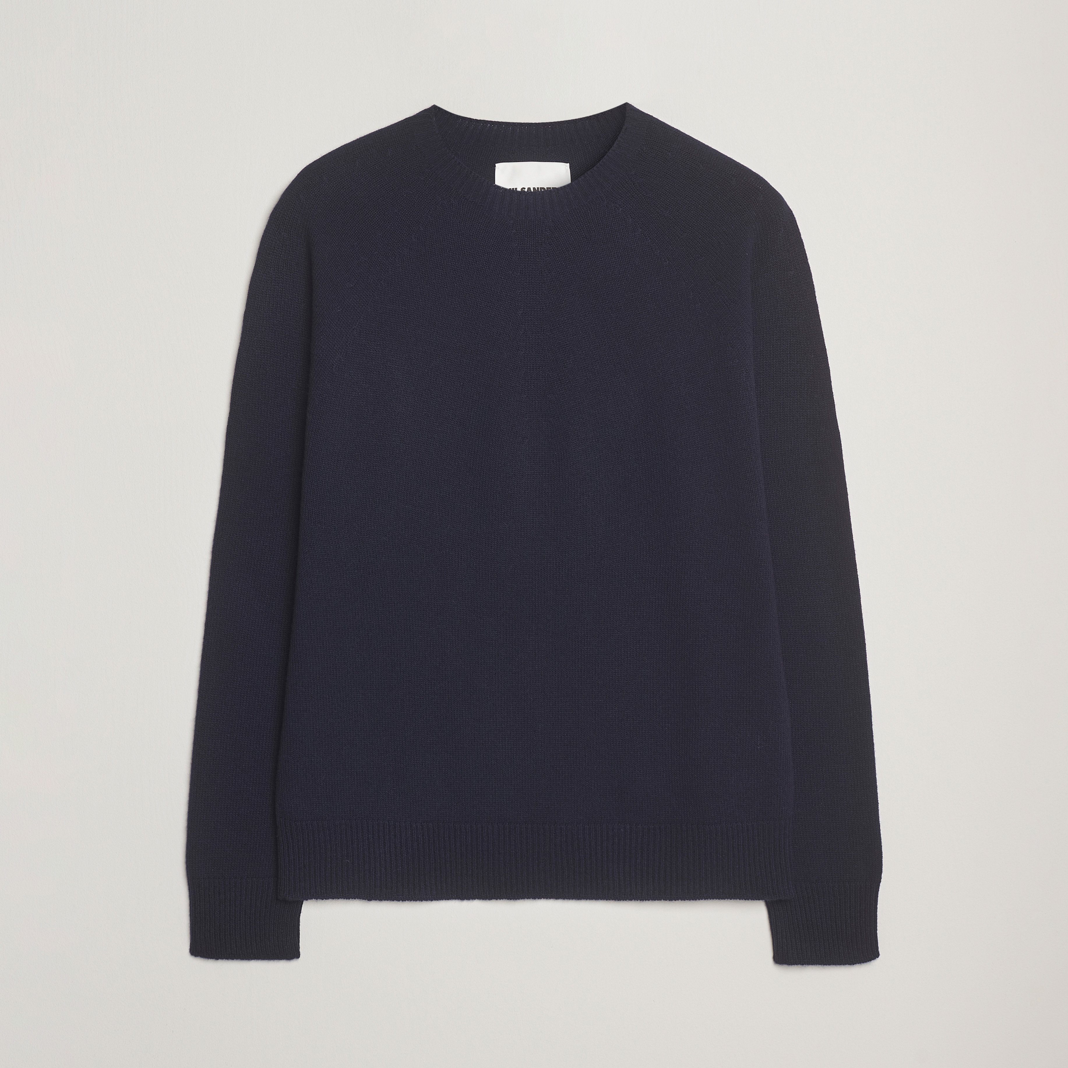 Jil Sander Wool/Cashmere Round Neck Sweater Navy at CareOfCarl.com