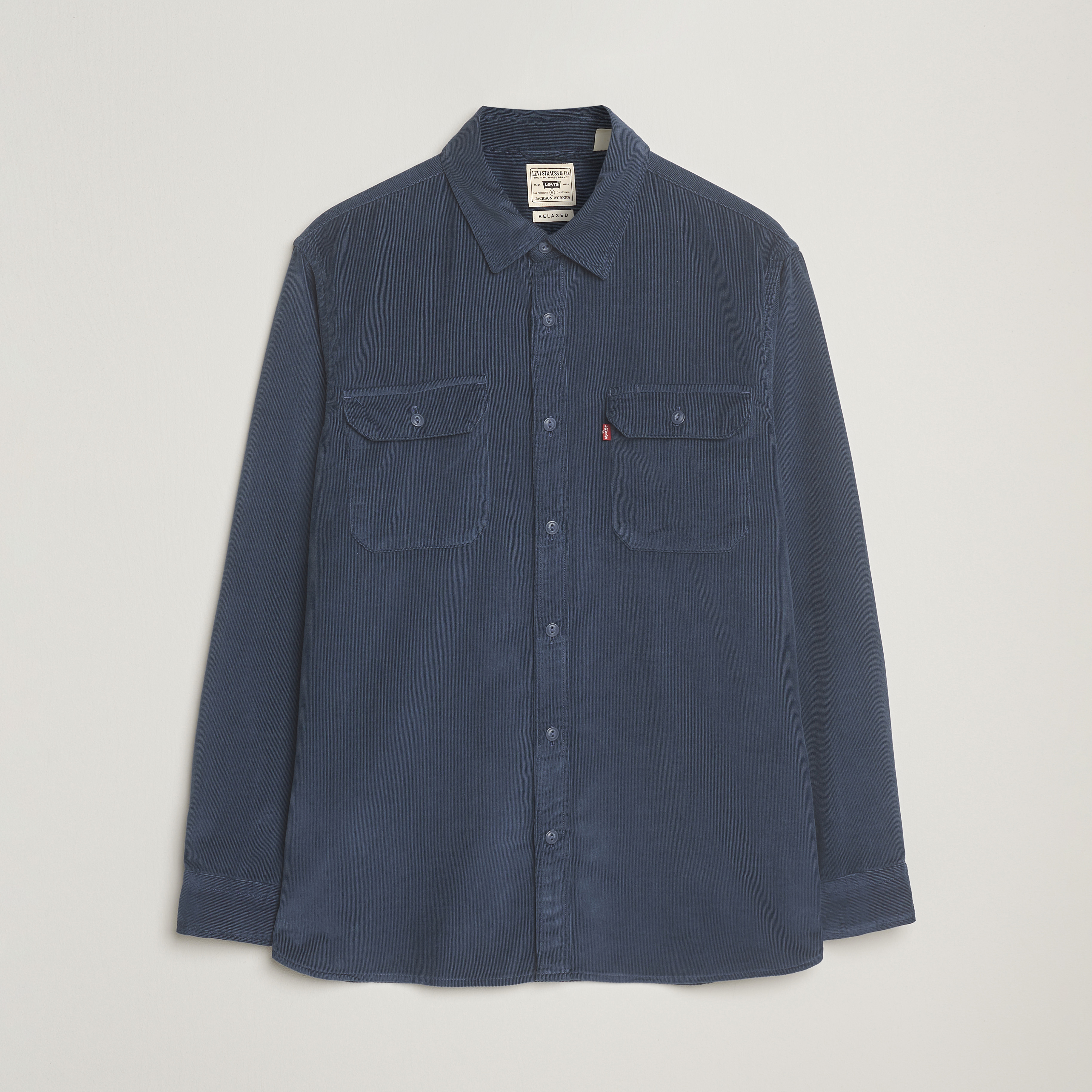 Levi's Jackson Corduroy Worker Shirt Zodiac Blue at