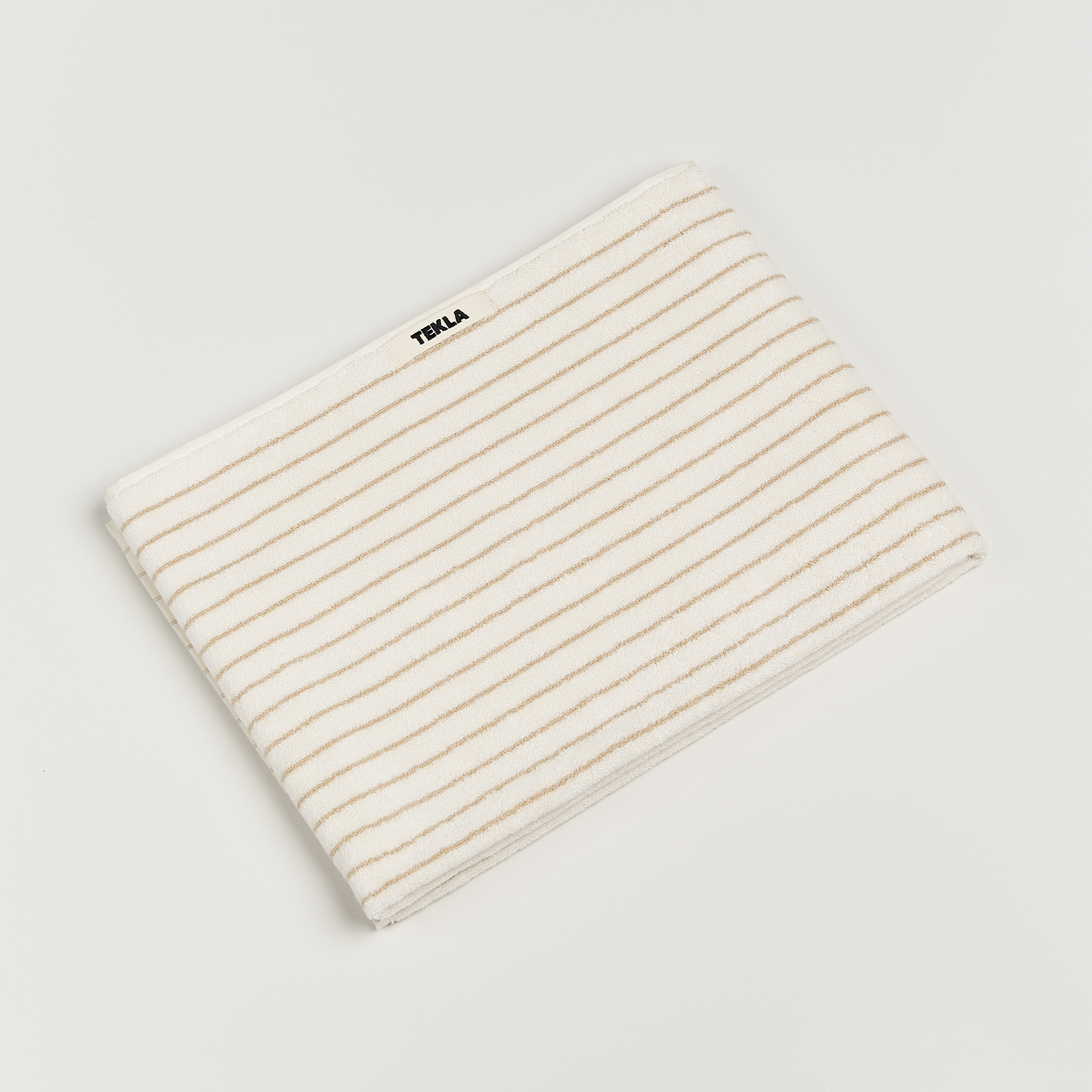 Tekla Organic Terry Bath Towel Sienna Stripes at CareOfCarl.com