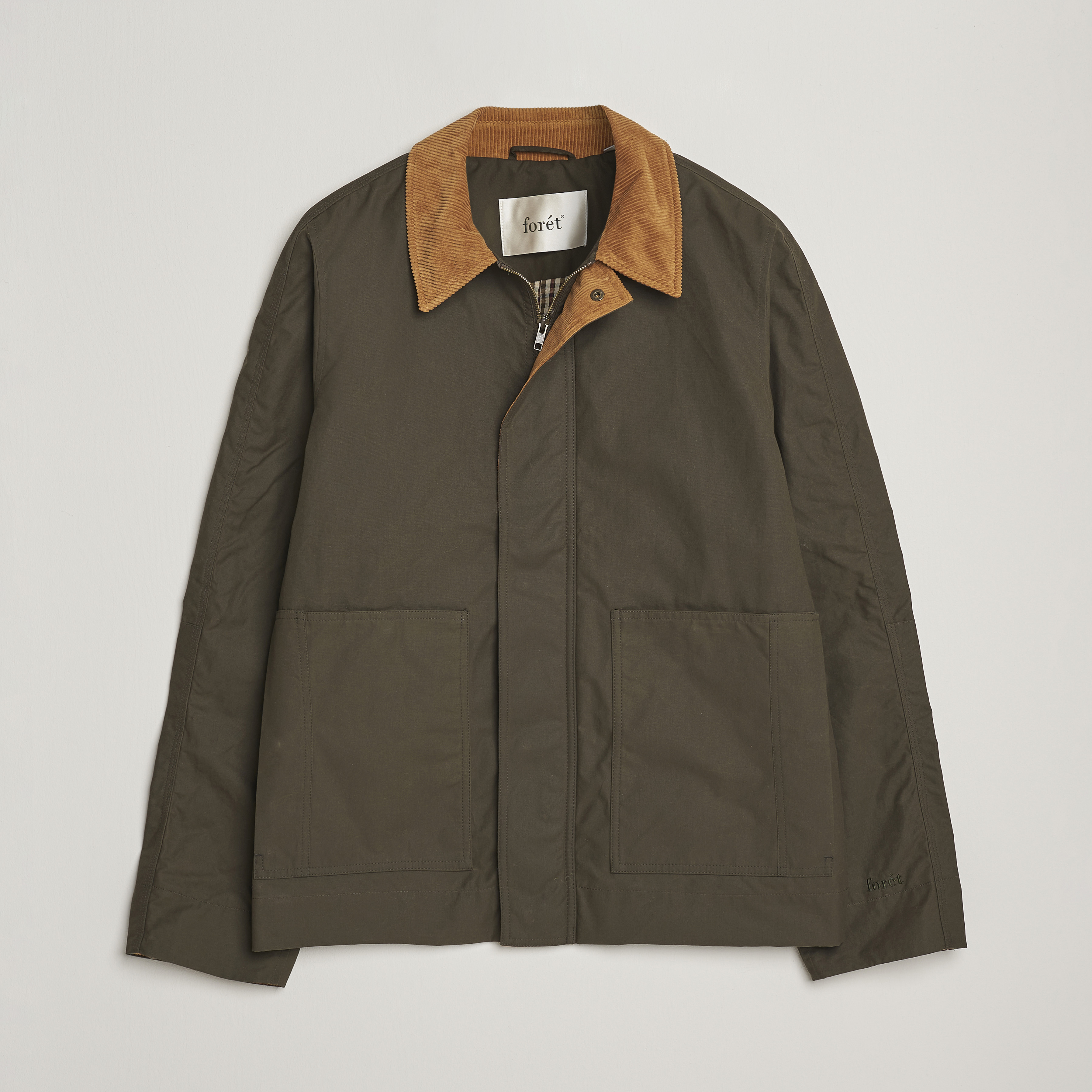 Forét Aspen Oilskin Jacket Army at CareOfCarl.com
