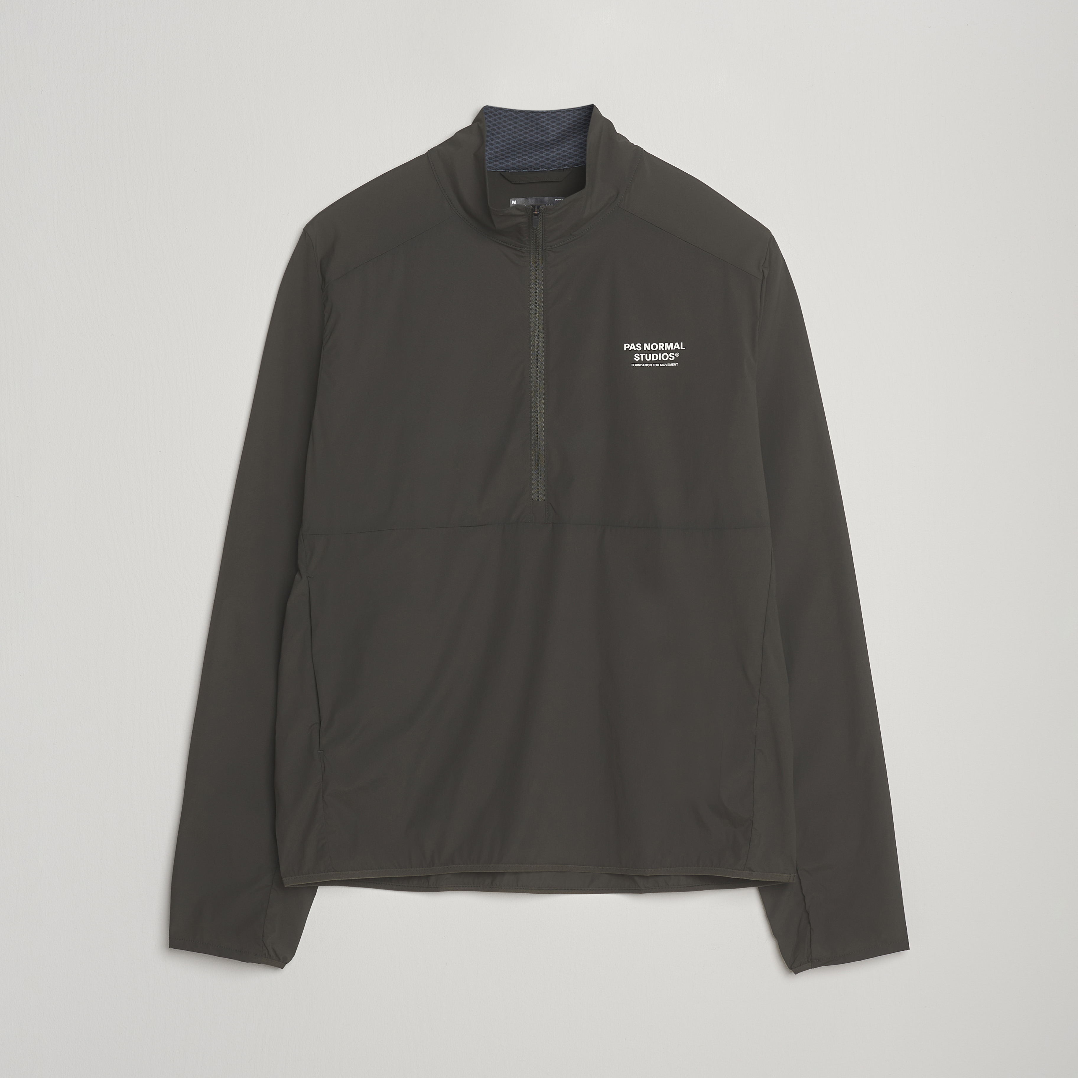 Pas Normal Studios Balance Half Zip Jacket Dark Olive at