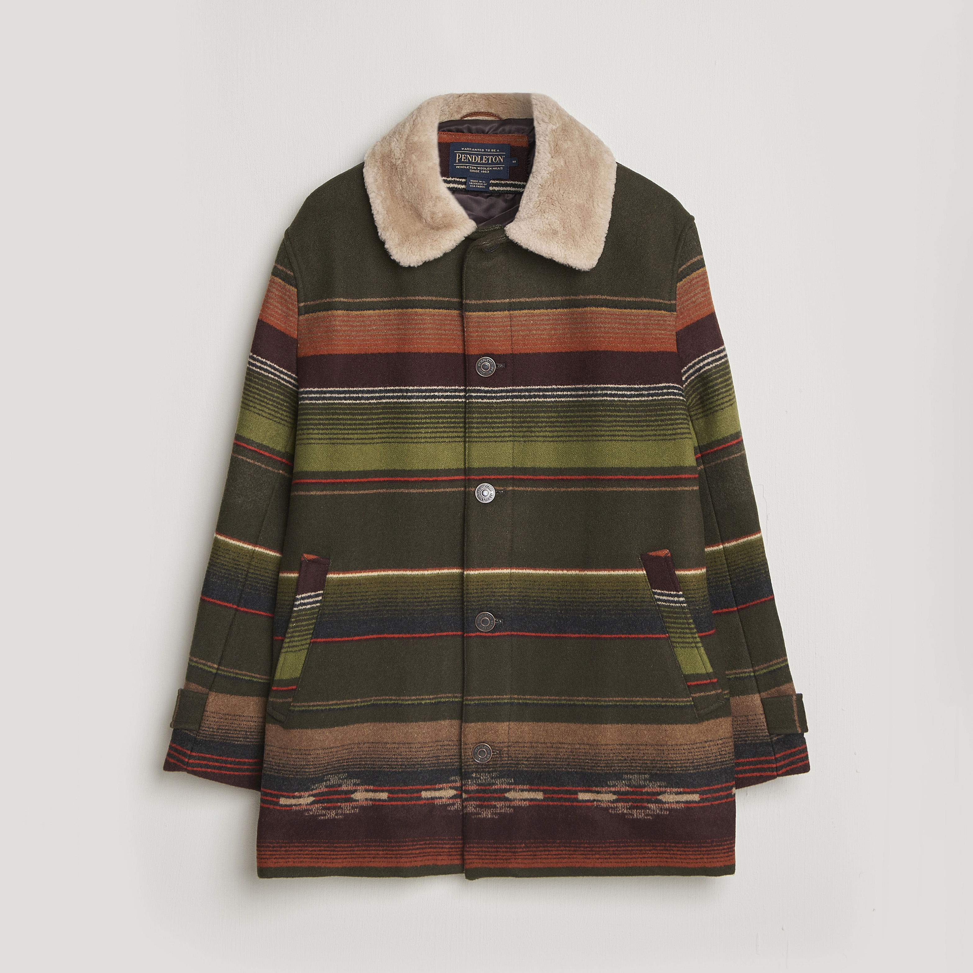Pendleton ペンドルトン コート オリーブグリーン　40s 29662411r.jpg