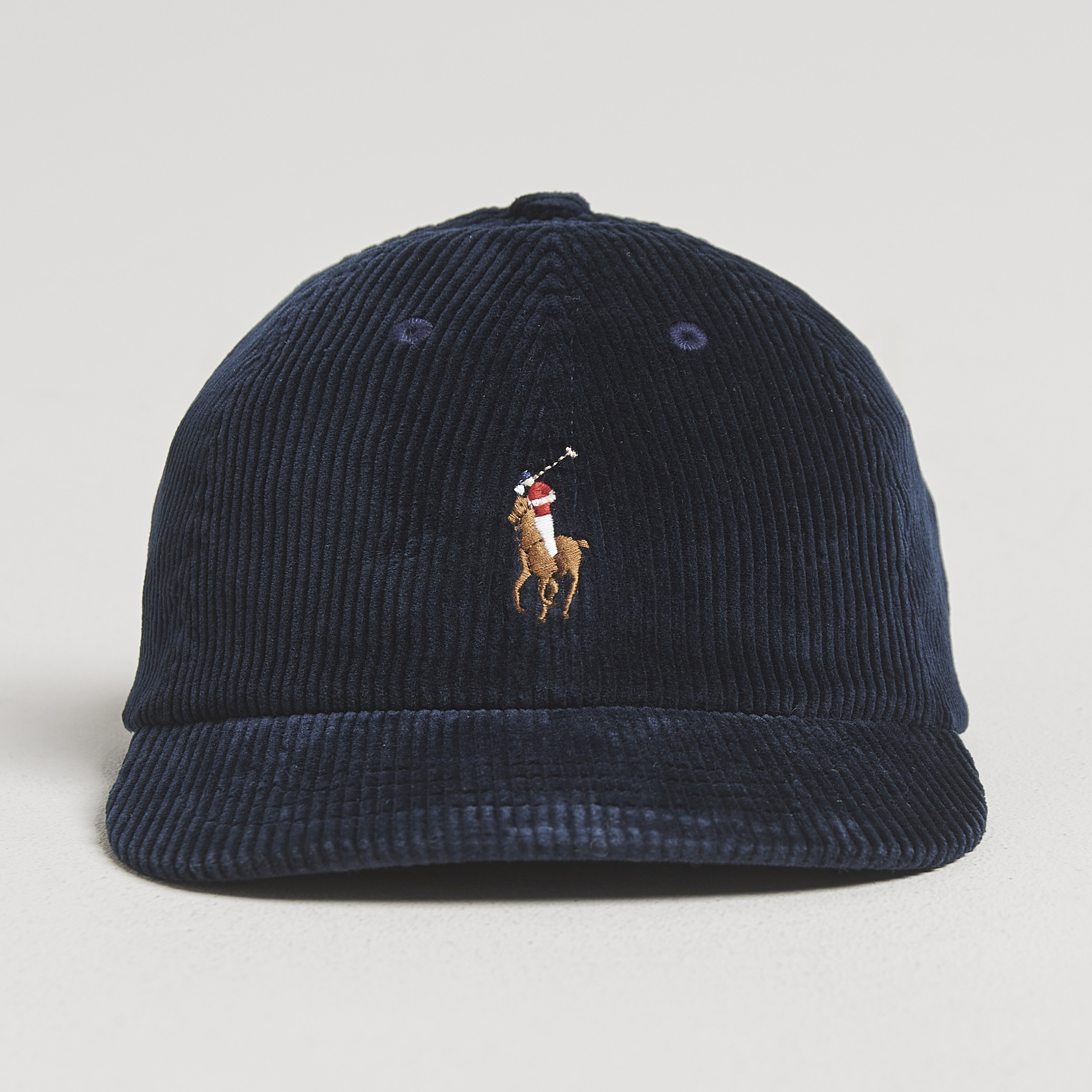 Polo Ralph Lauren Corduroy Cap Aviator Navy at CareOfCarl.com