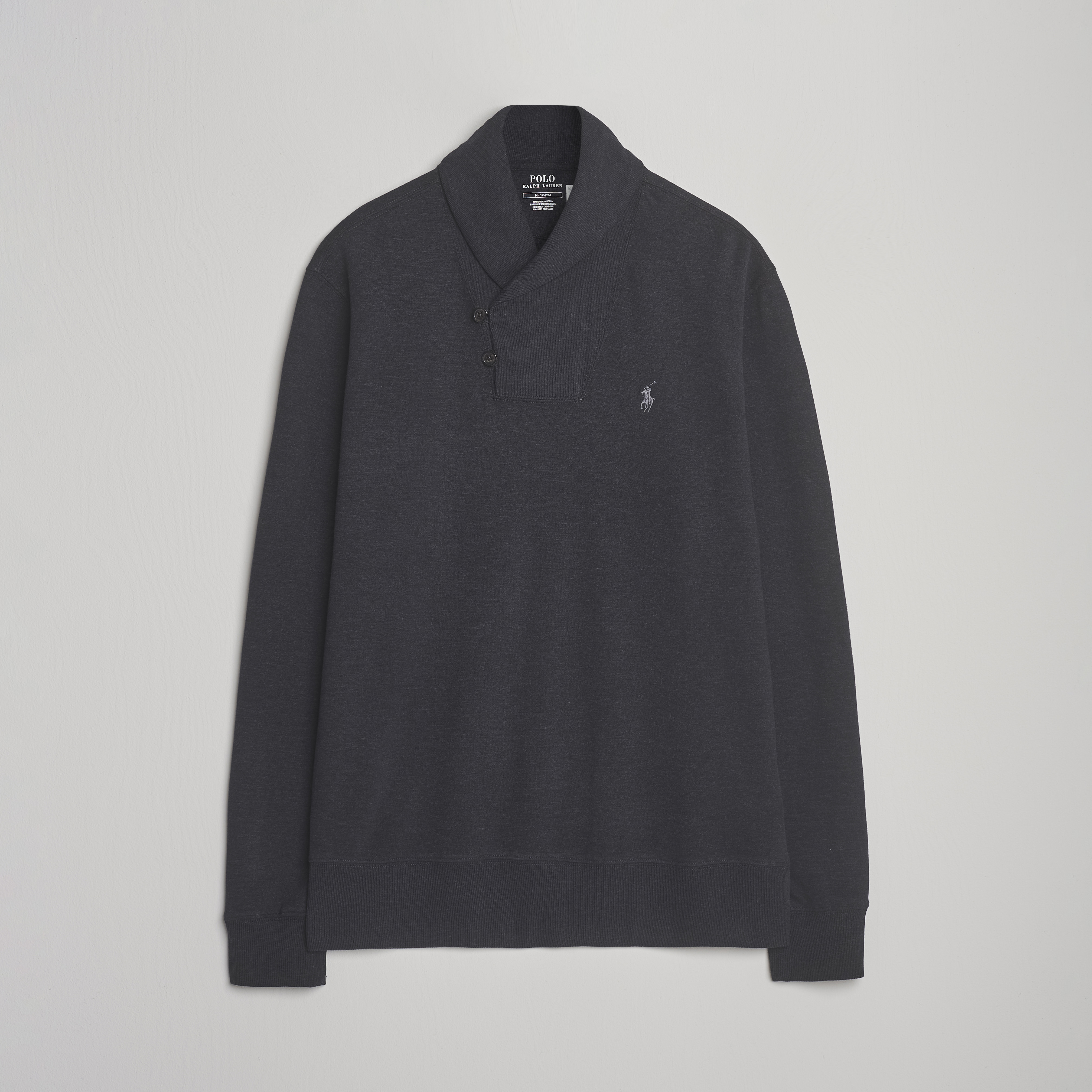 Polo Ralph Lauren Shawl Collar Pullover Polo Black at CareOfCarl.com
