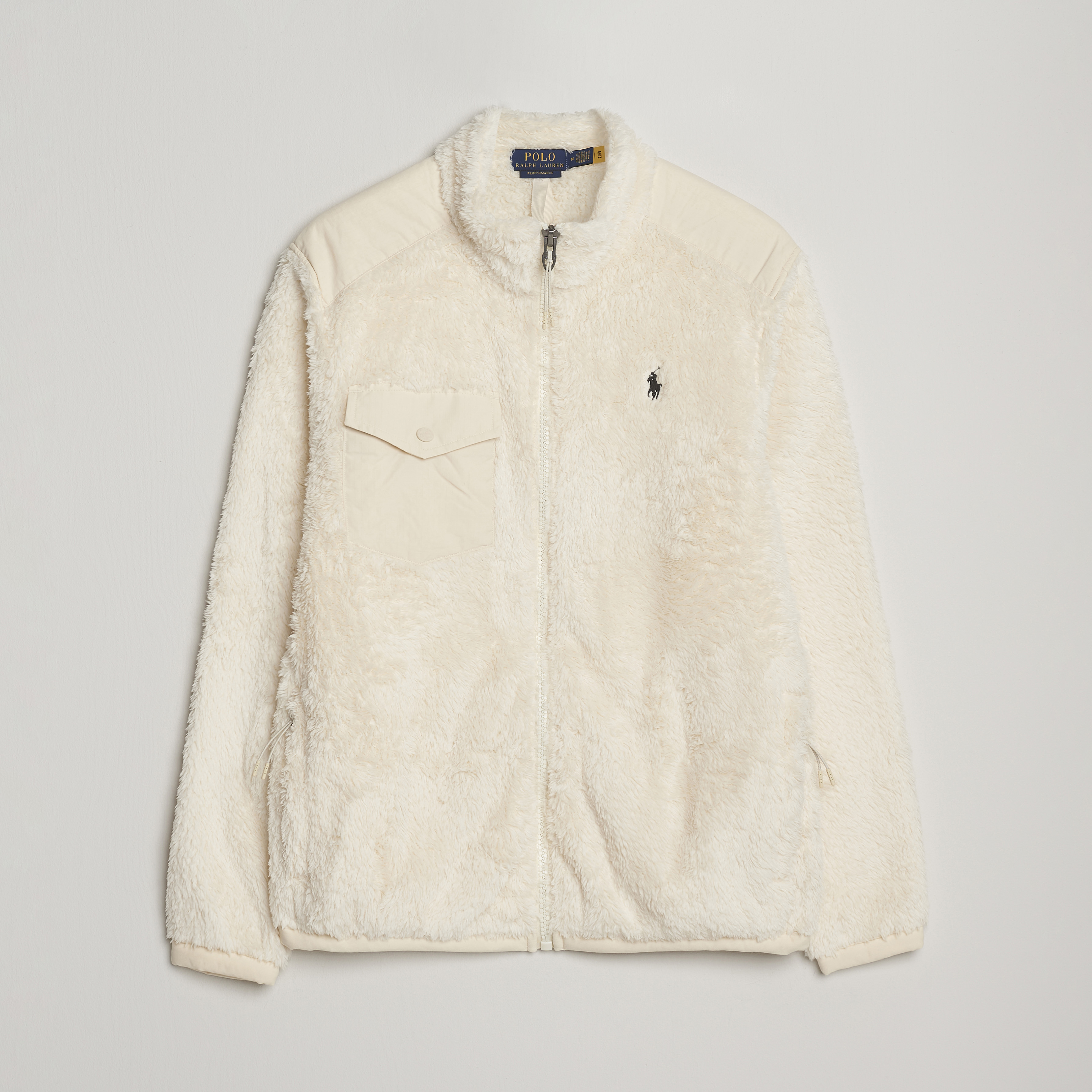 Polo Ralph Lauren Curly Hi-Pile Full Zip Andover Cream at