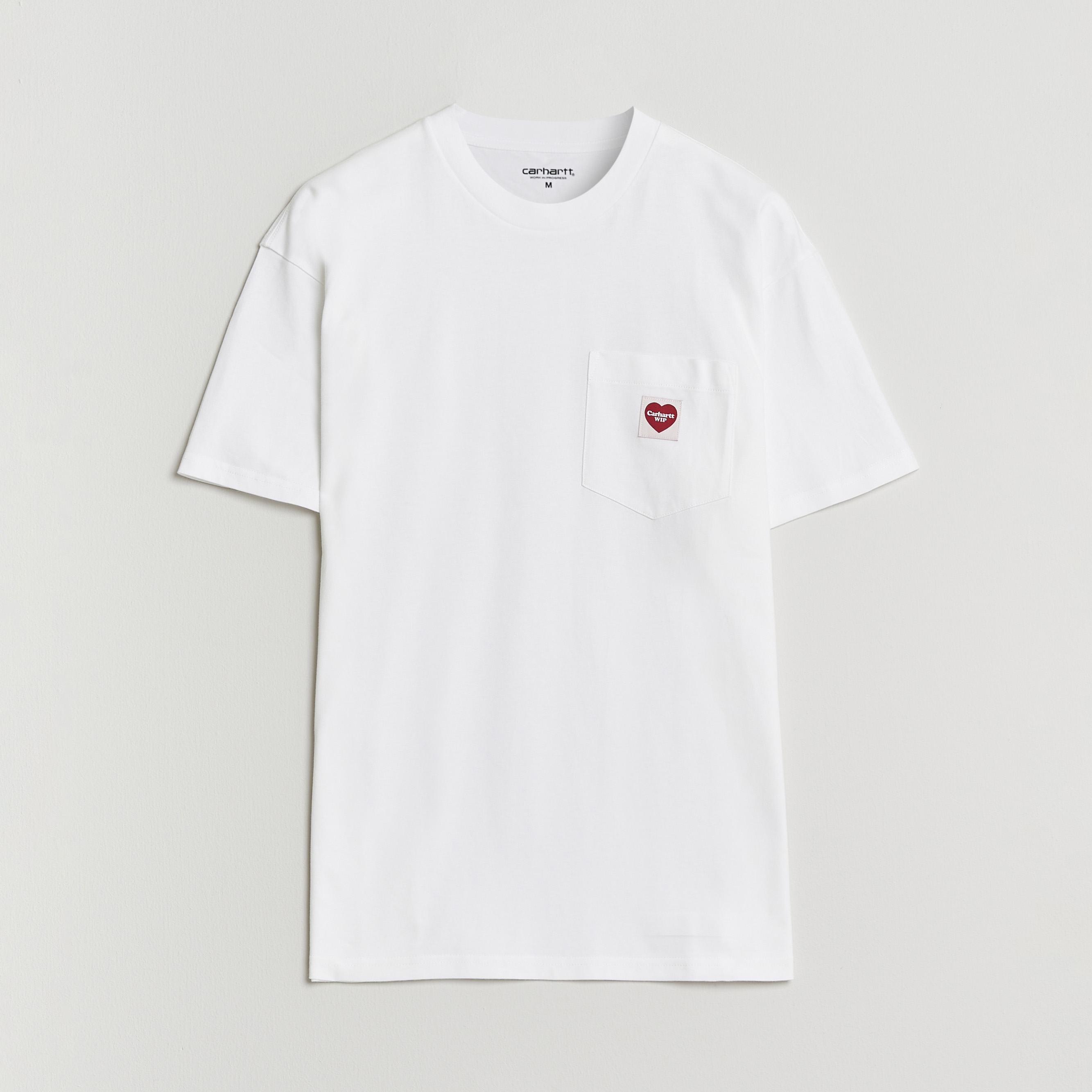 Carhartt WIP Pocket Heart T-Shirt White at CareOfCarl.com