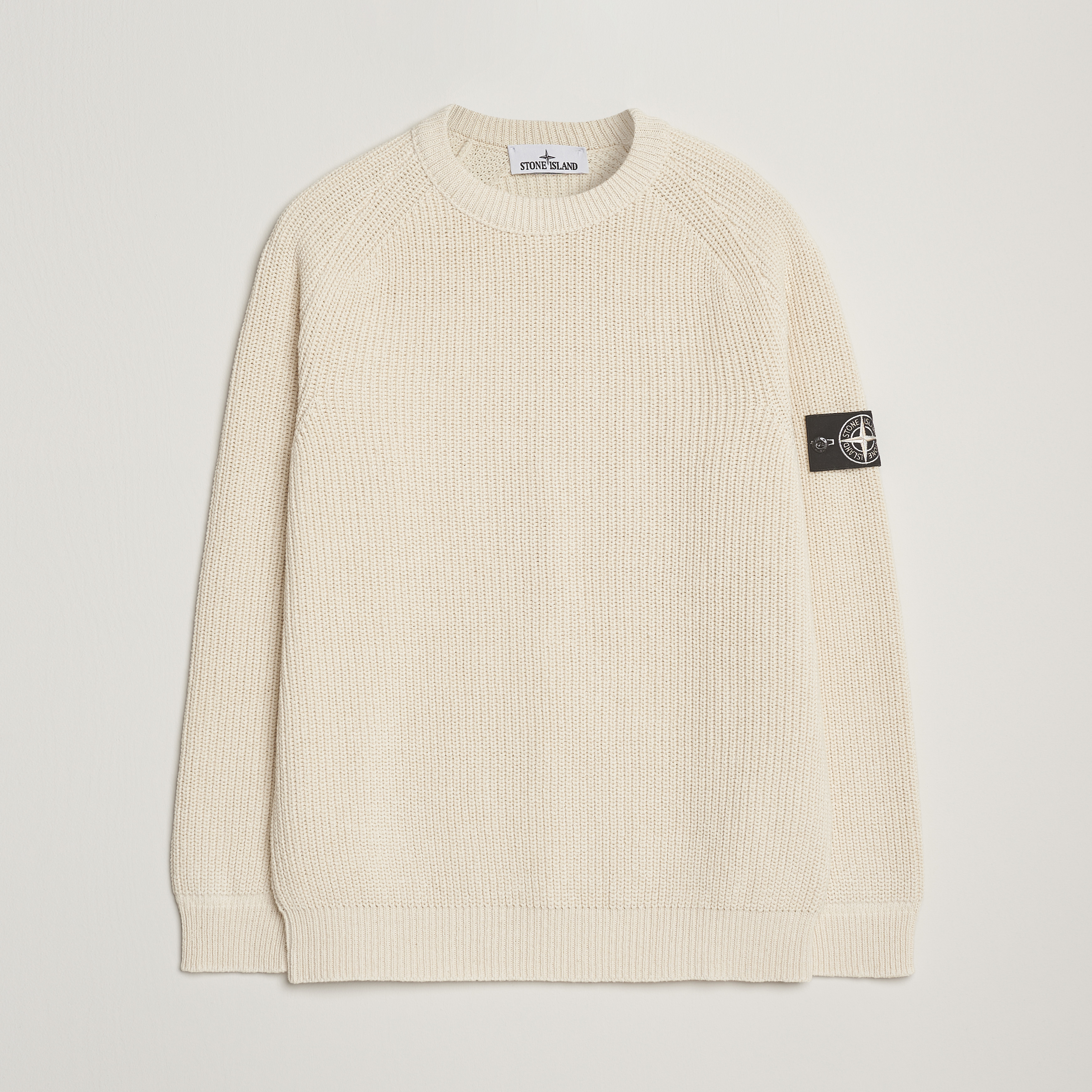 Stone コットントレーナー クリームS 最後値下げ21SS STONE クルーネック トレーナー 最後値下げ21SS STONE