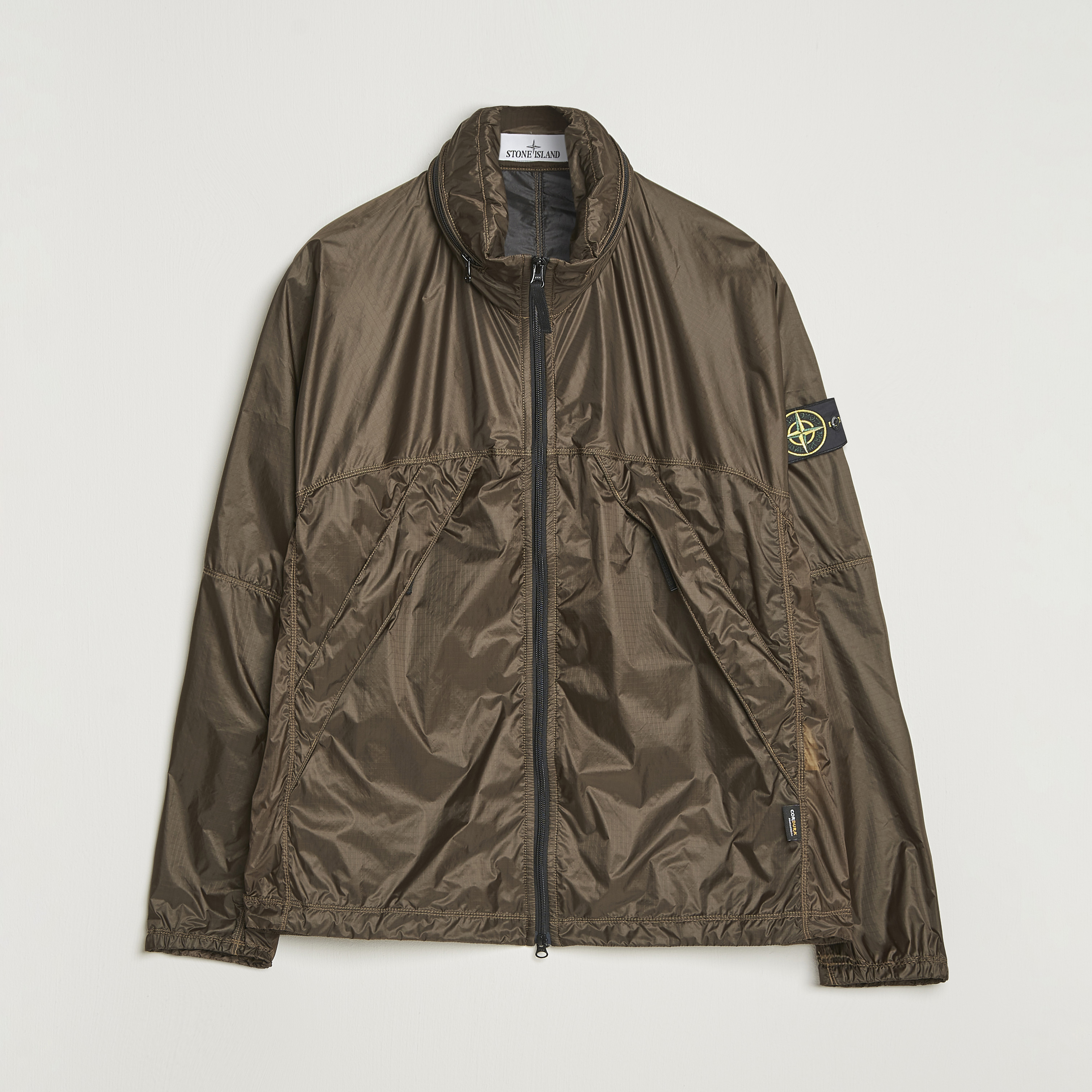 Stone Island Ripstop Light Nylon Jacket Military Green at