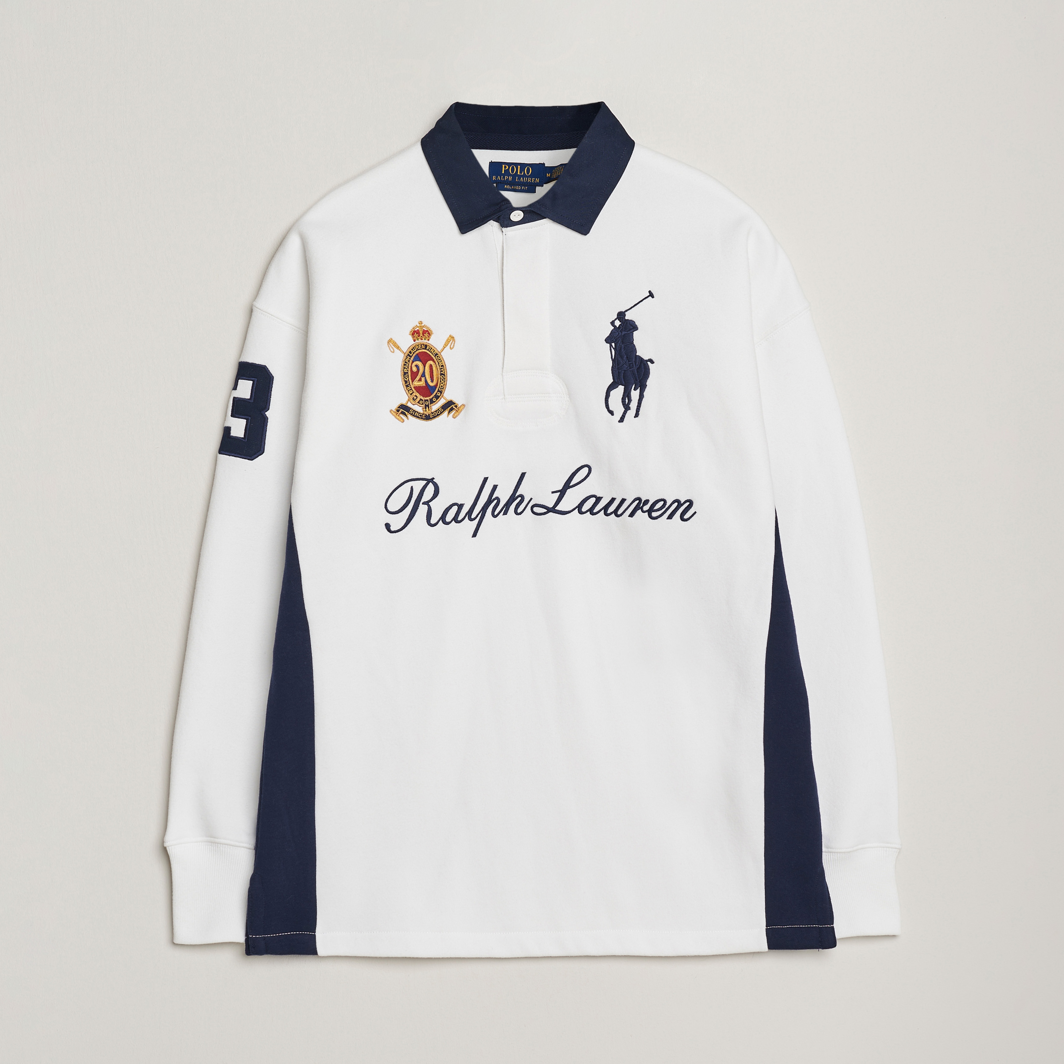 Polo Ralph Lauren Big Pony Rugby Sweater White at CareOfCarl.com