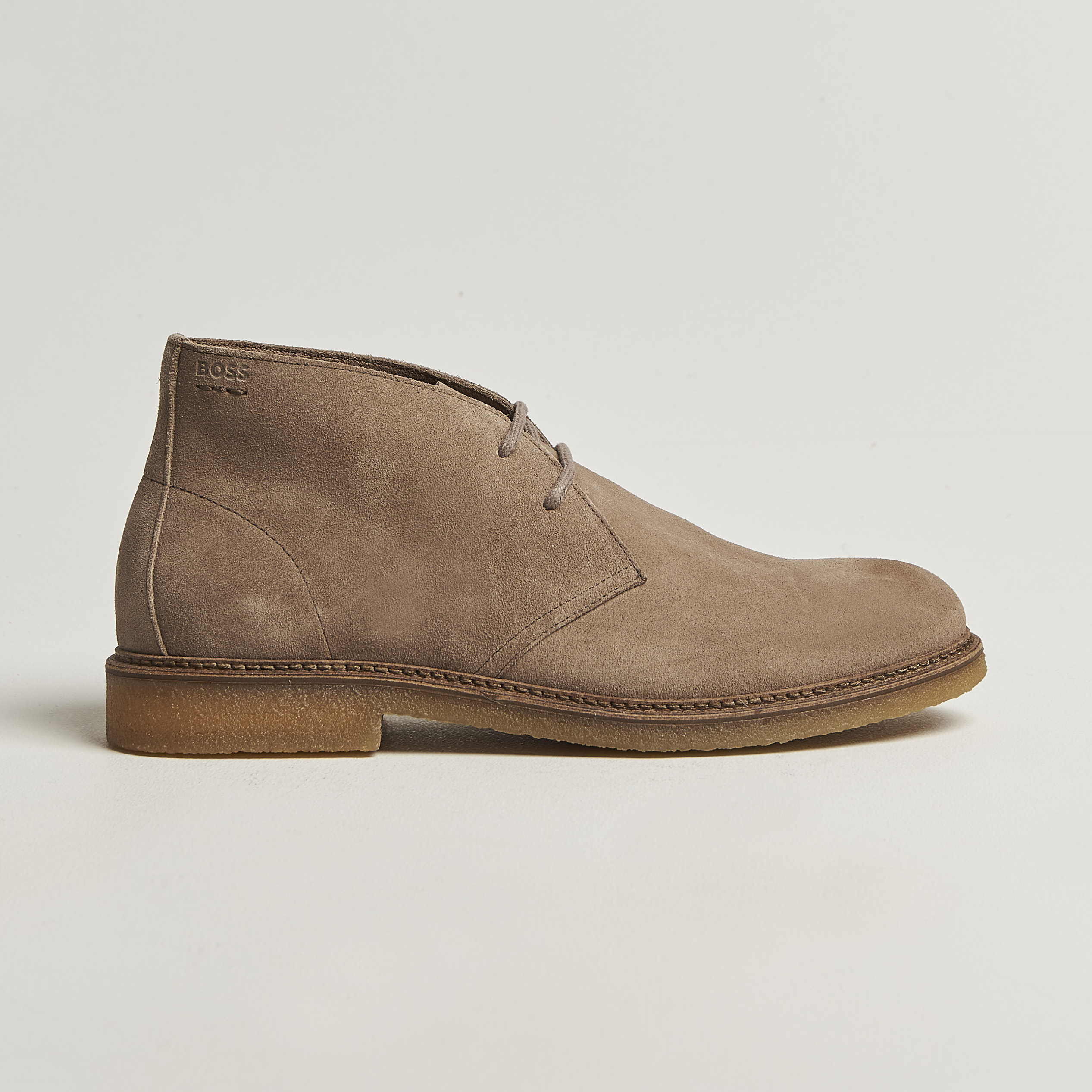 BOSS Clay Desert Boots Men\'s Medium Beige Suede Chukka US 6 (UK 5 EU 39) RT $250 BOSS - Suede desert boots with rubber sole - Beige main image 4