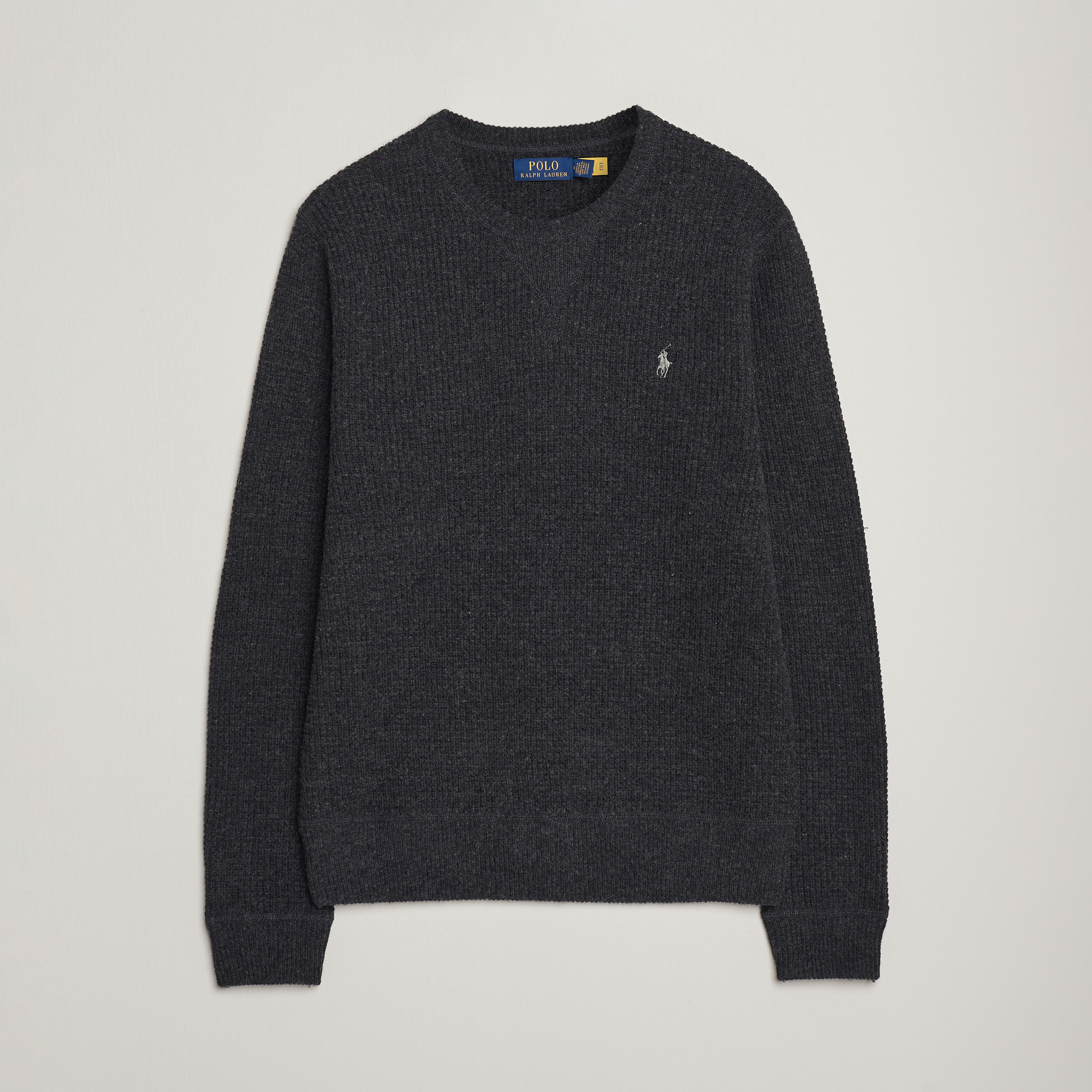 Polo Ralph Lauren Cotton/Wool Pullover Dark Granite Heather at