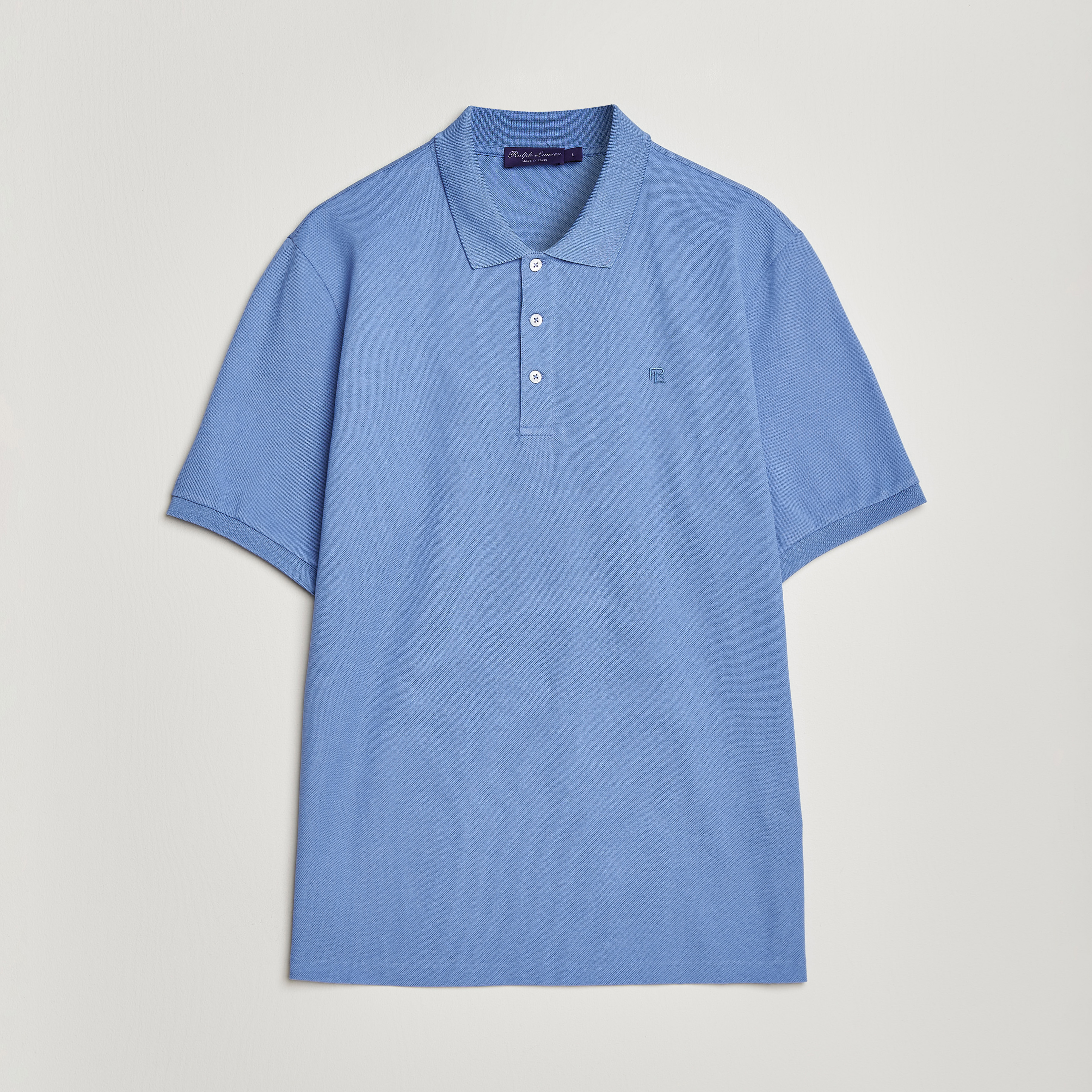 Ralph Lauren Purple Label Mercerized Cotton Polo Light Blue at