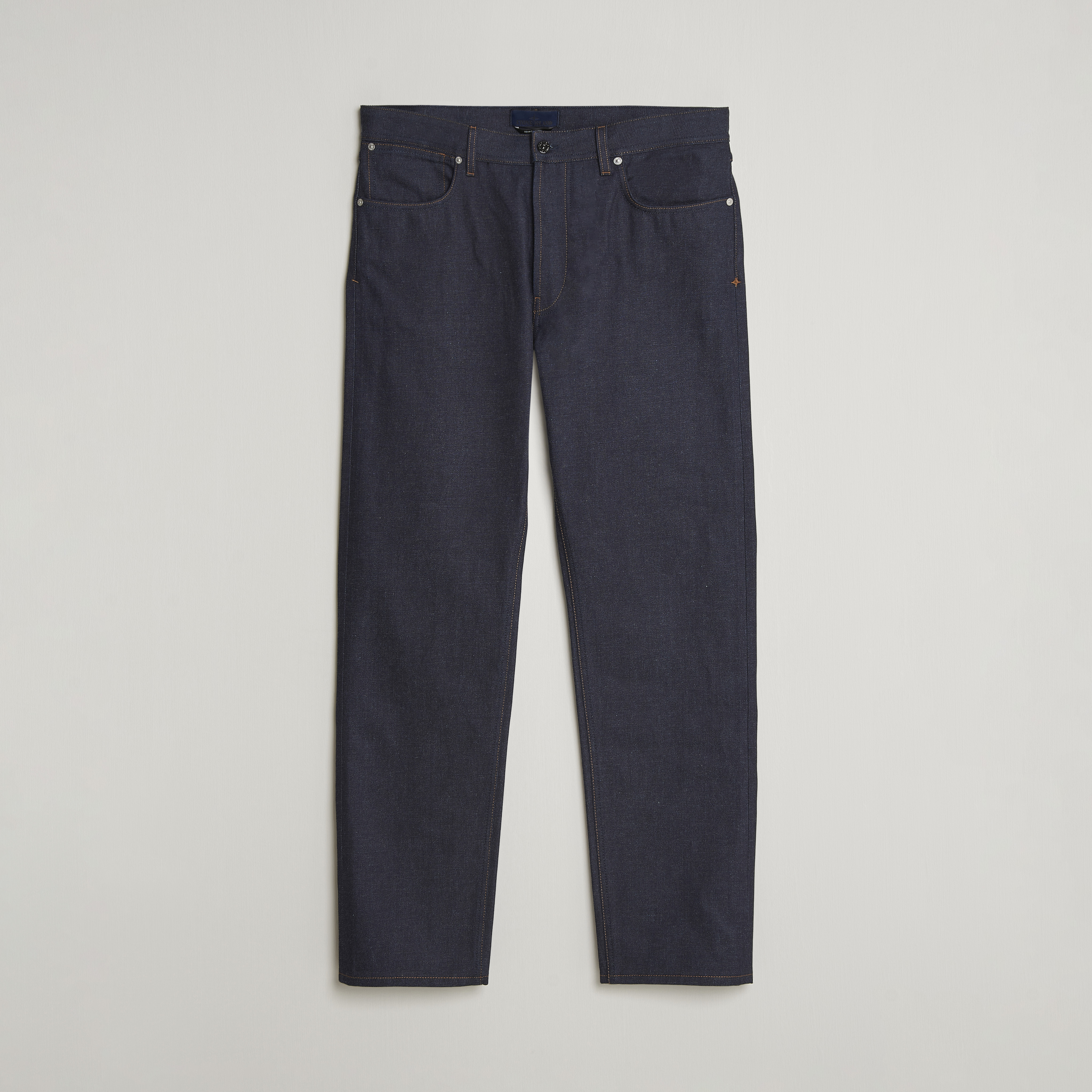 Stone Island straight fit raw denim jeans