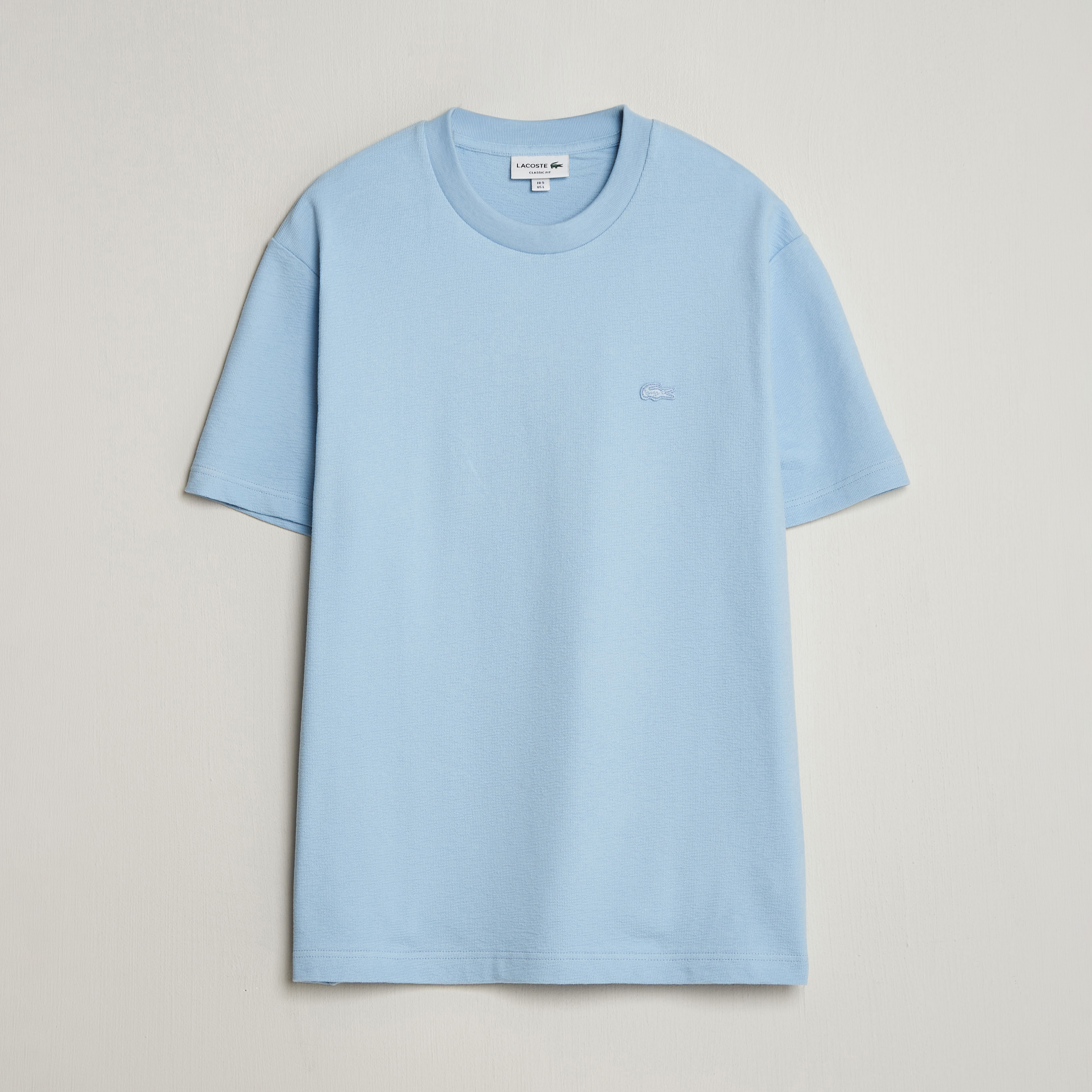 トップス XL FCRB 26SS PRESS L/S TEE LIGHT BLUE Lacoste Textured Cotton T-Shirt Light Blue at CareOfCarl.com
