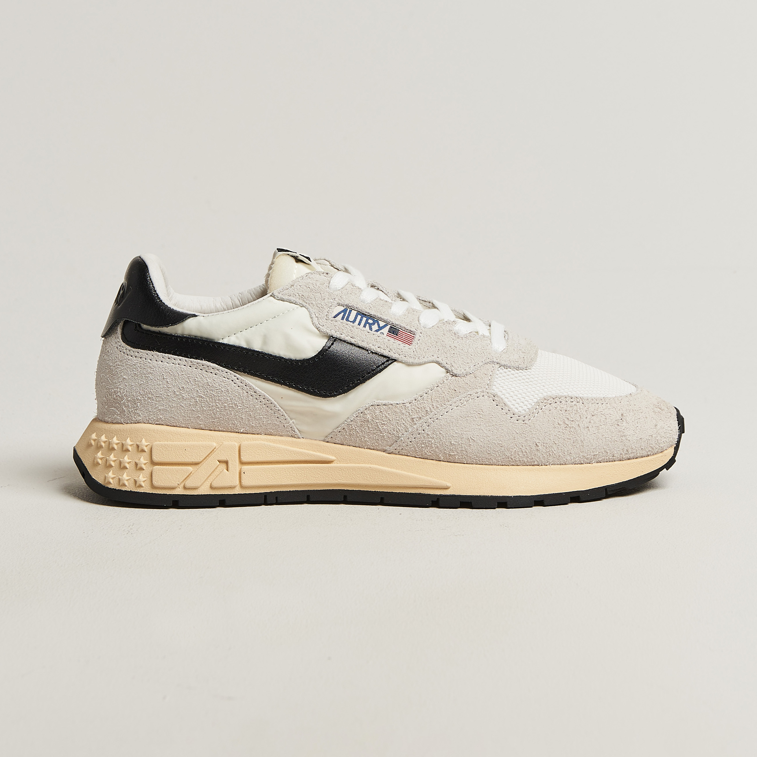 Autry Reelwind Running Sneaker White/Black at CareOfCarl.com