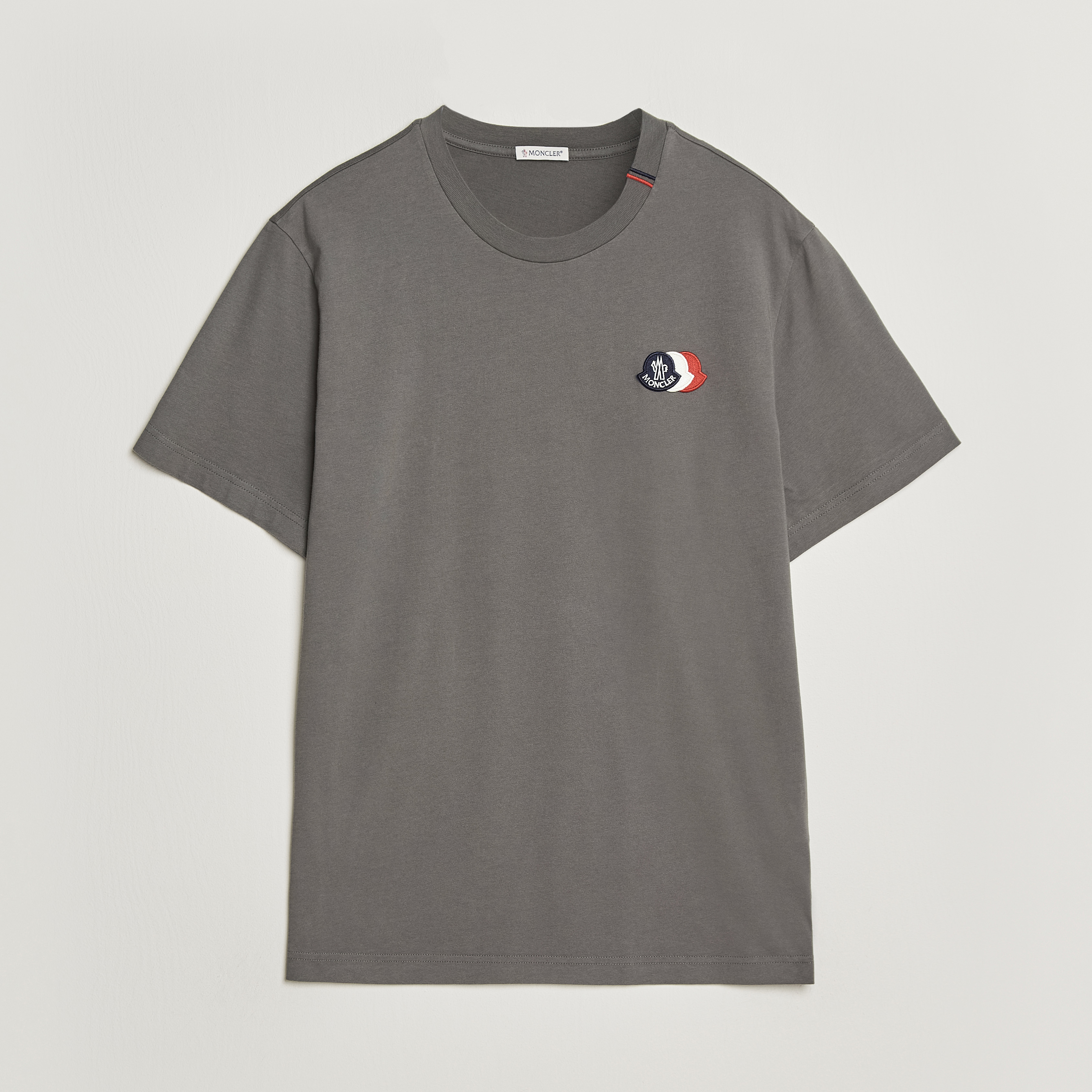 MONCLER 長袖Tシャツ 18/24 グレー Moncler Men's Long Sleeve Polo T-Shirt in Grey Moncler